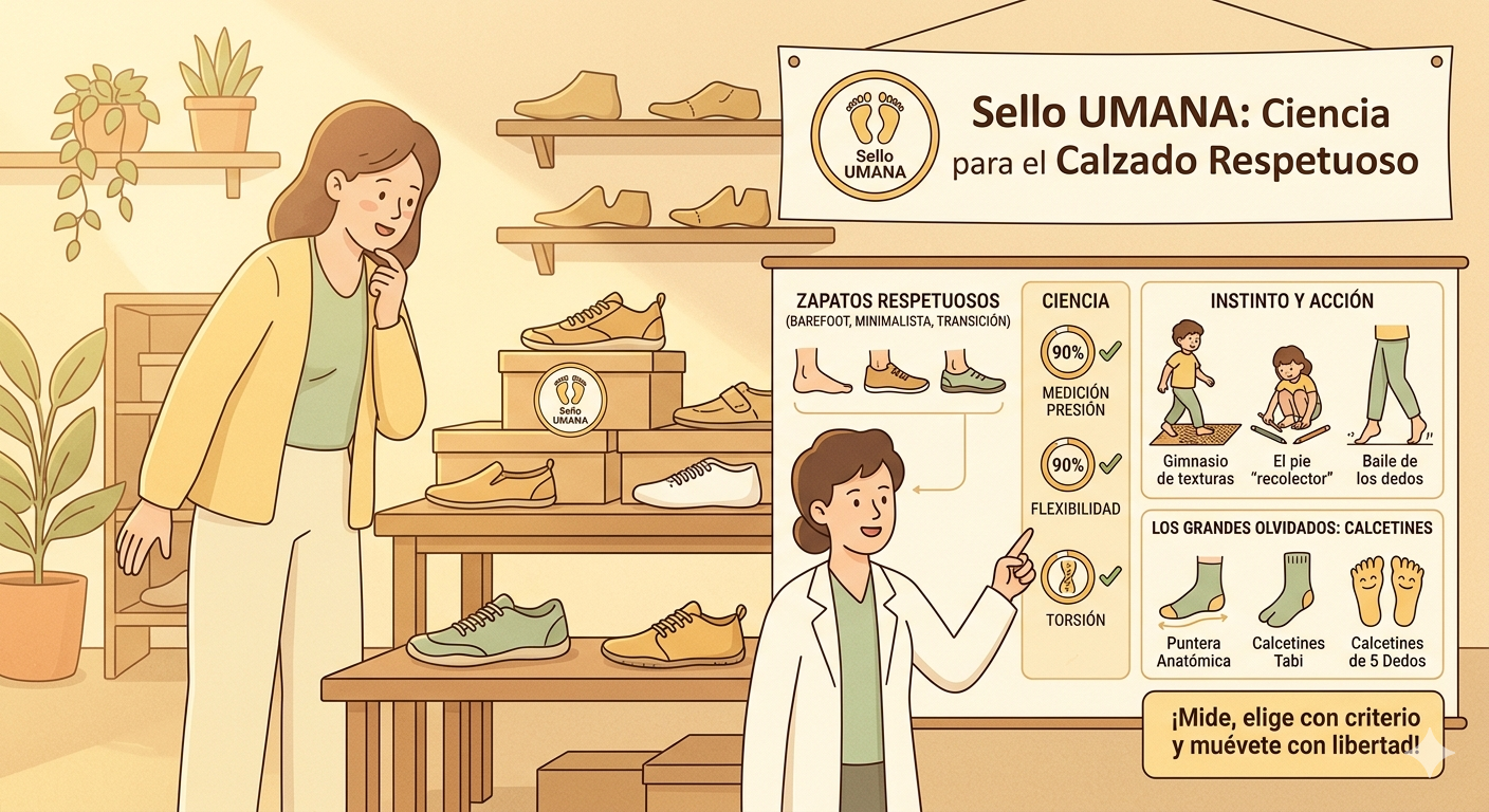 Qué es el calzado respetuoso: guía completa + Sello Umana explicado