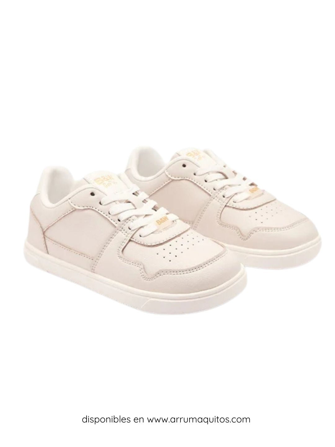 B&amp;W GoFlex Beige Low-Top Sneakers