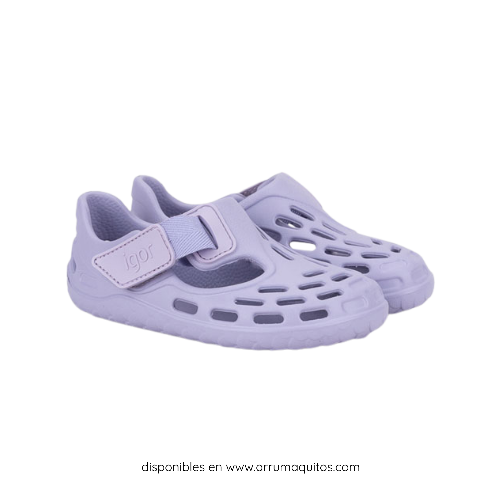 Zuecos Barefoot Acuáticos Tijuca Malva de Igor