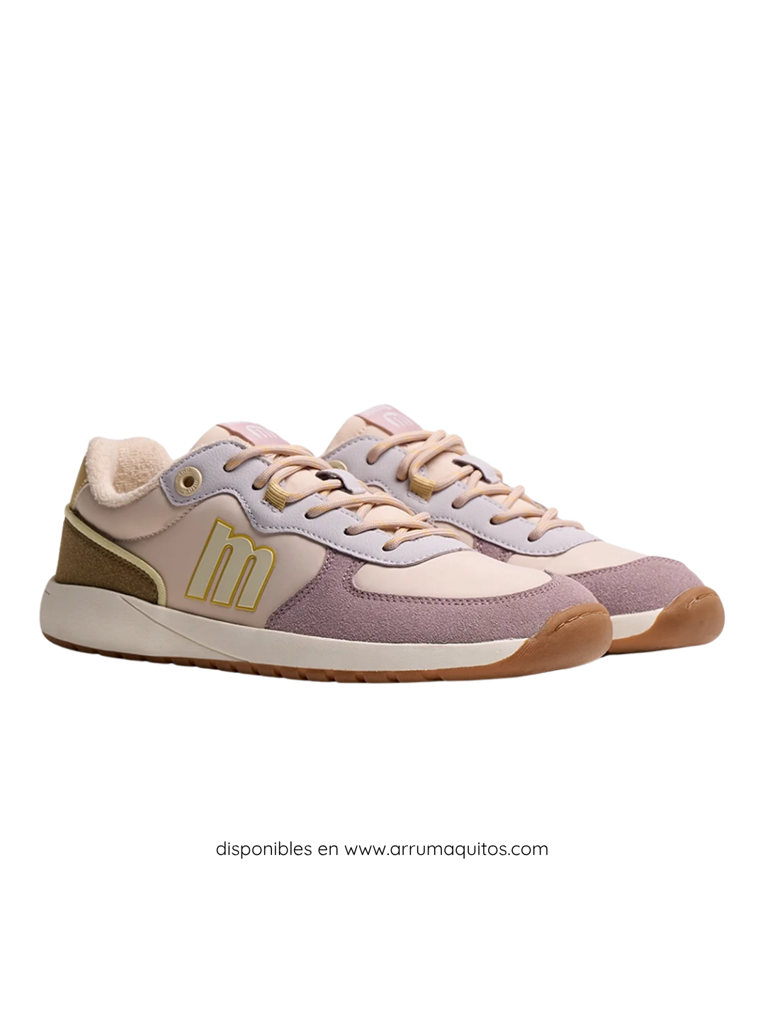 Zapatillas Barefoot Respetuosas Diario Mustang Free Apolo Crema Malva
