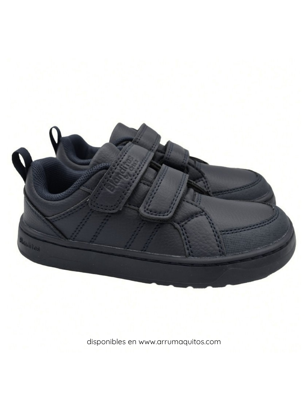 Deportivas Respetuosas Colegiales Aneto Marino Blanditos by Crio's
