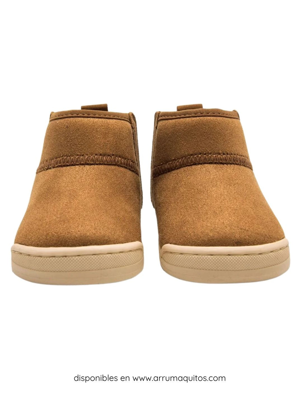 Botines barefoot veganos Nuez Cuero de Mustang Free