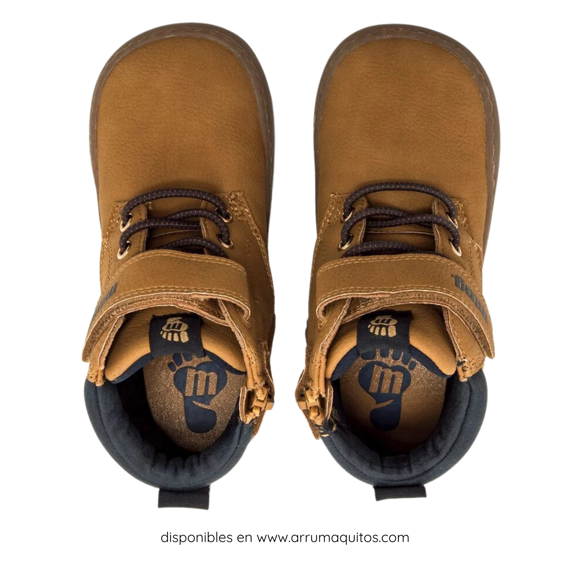 Camel Vegan Barefoot Boots by Mustang Free