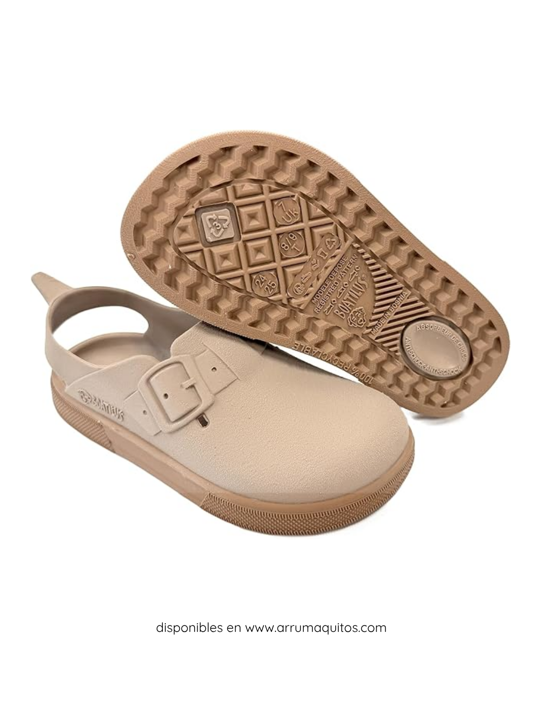 Zuecos Barefoot Acuáticos Bosty Taupe de Boatilus