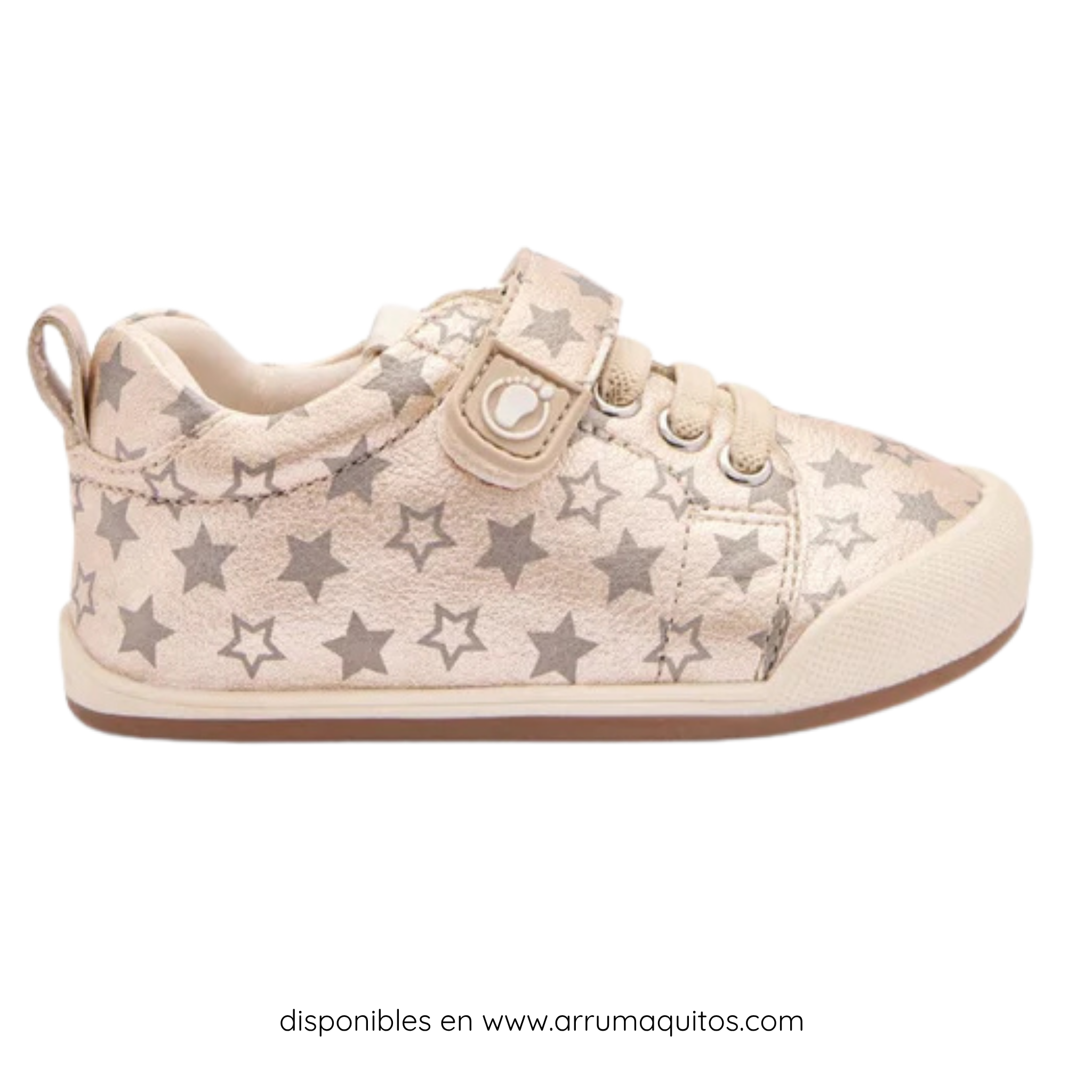 Sneakers Barefoot Primeros Pasos Estrellas Doradas De Tecnobaby