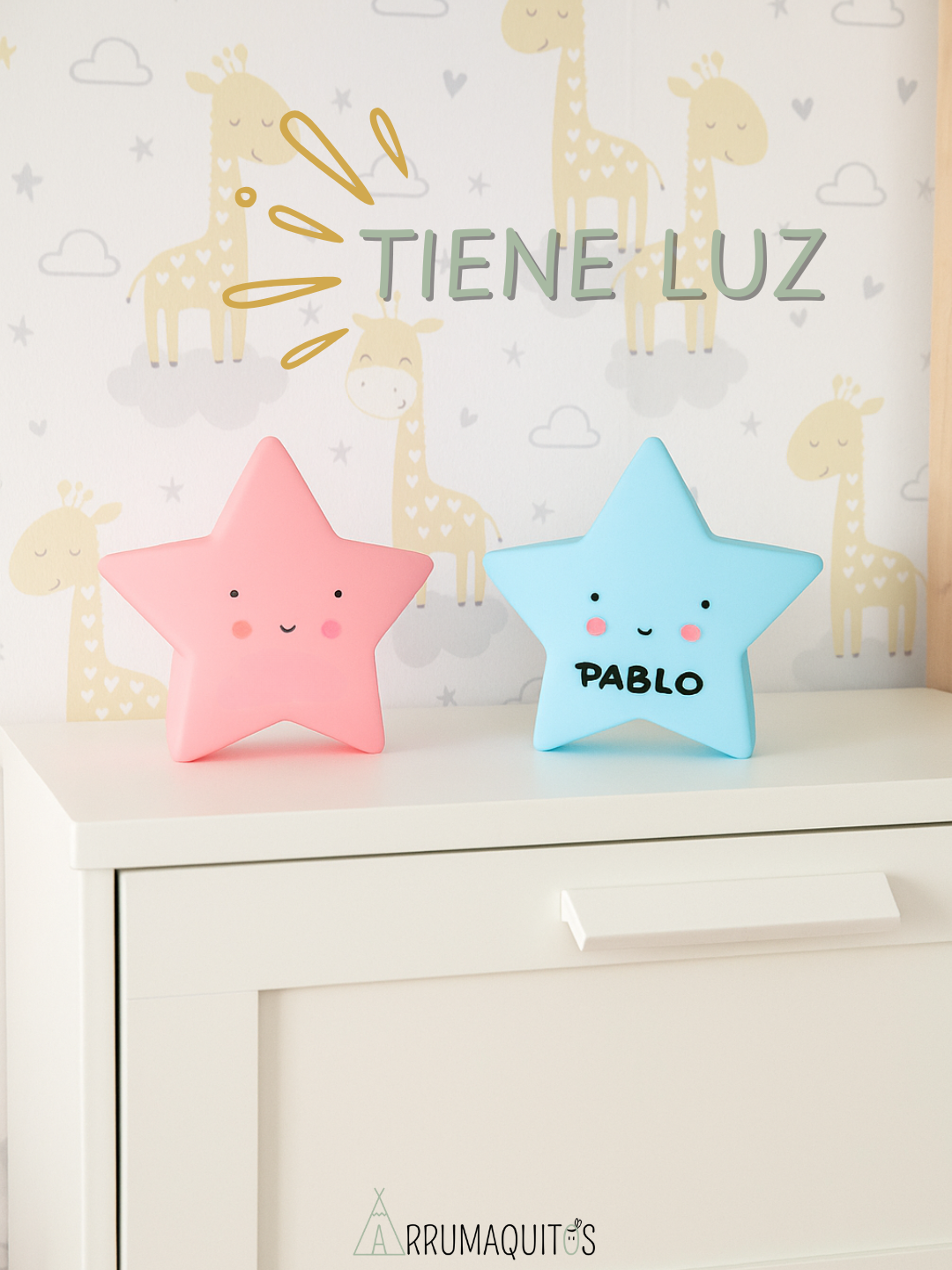 Lámpara personalizada estrella