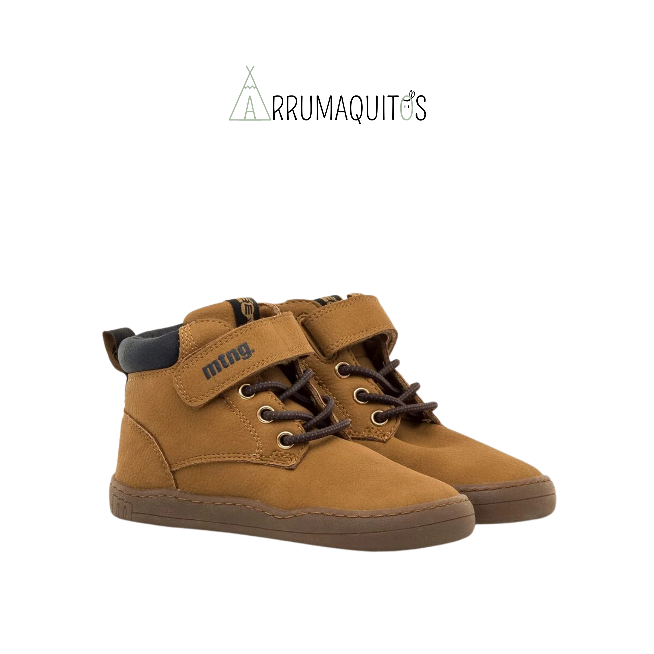 Botines barefoot Veganos Camel de Mustang Free