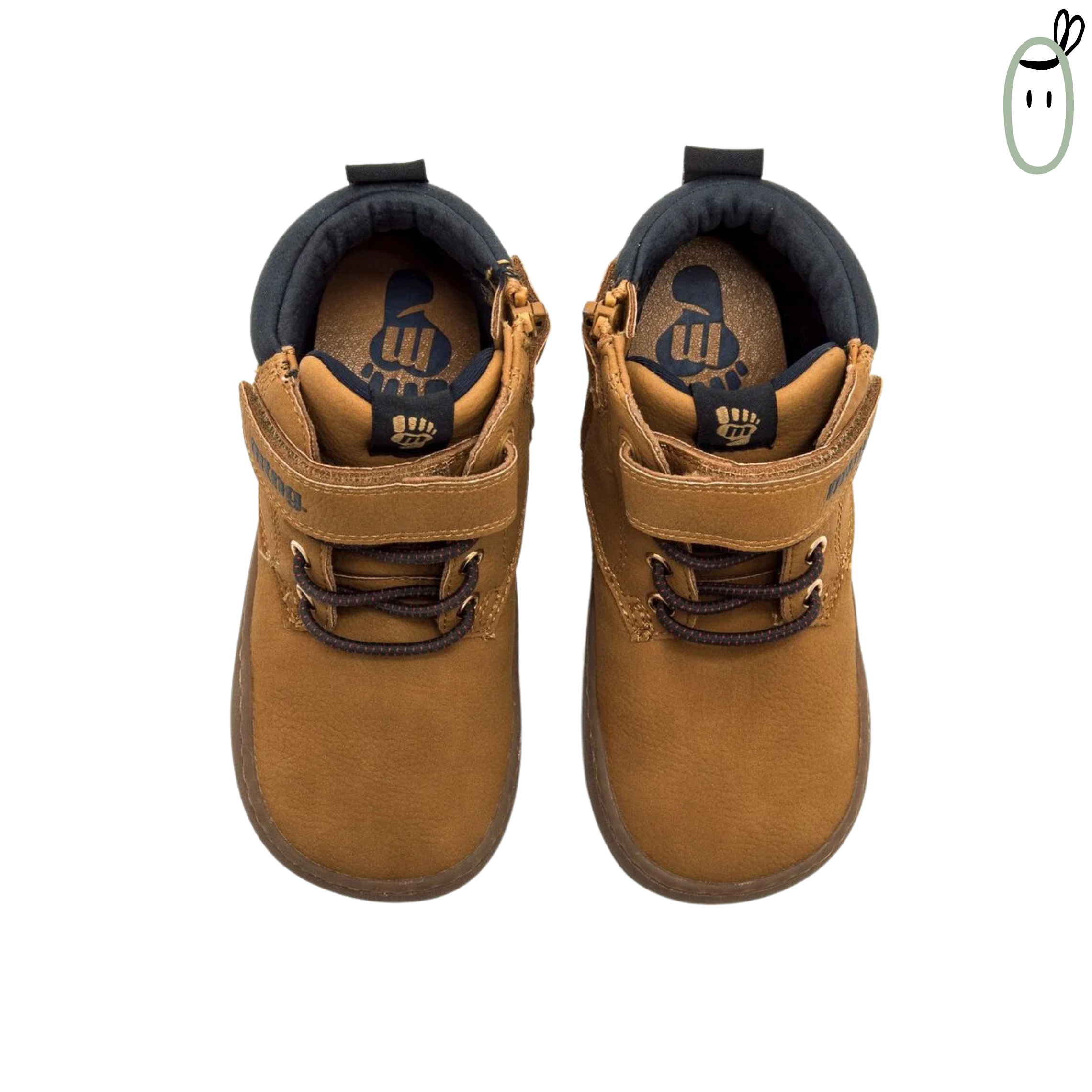 Botines barefoot Veganos Camel de Mustang Free
