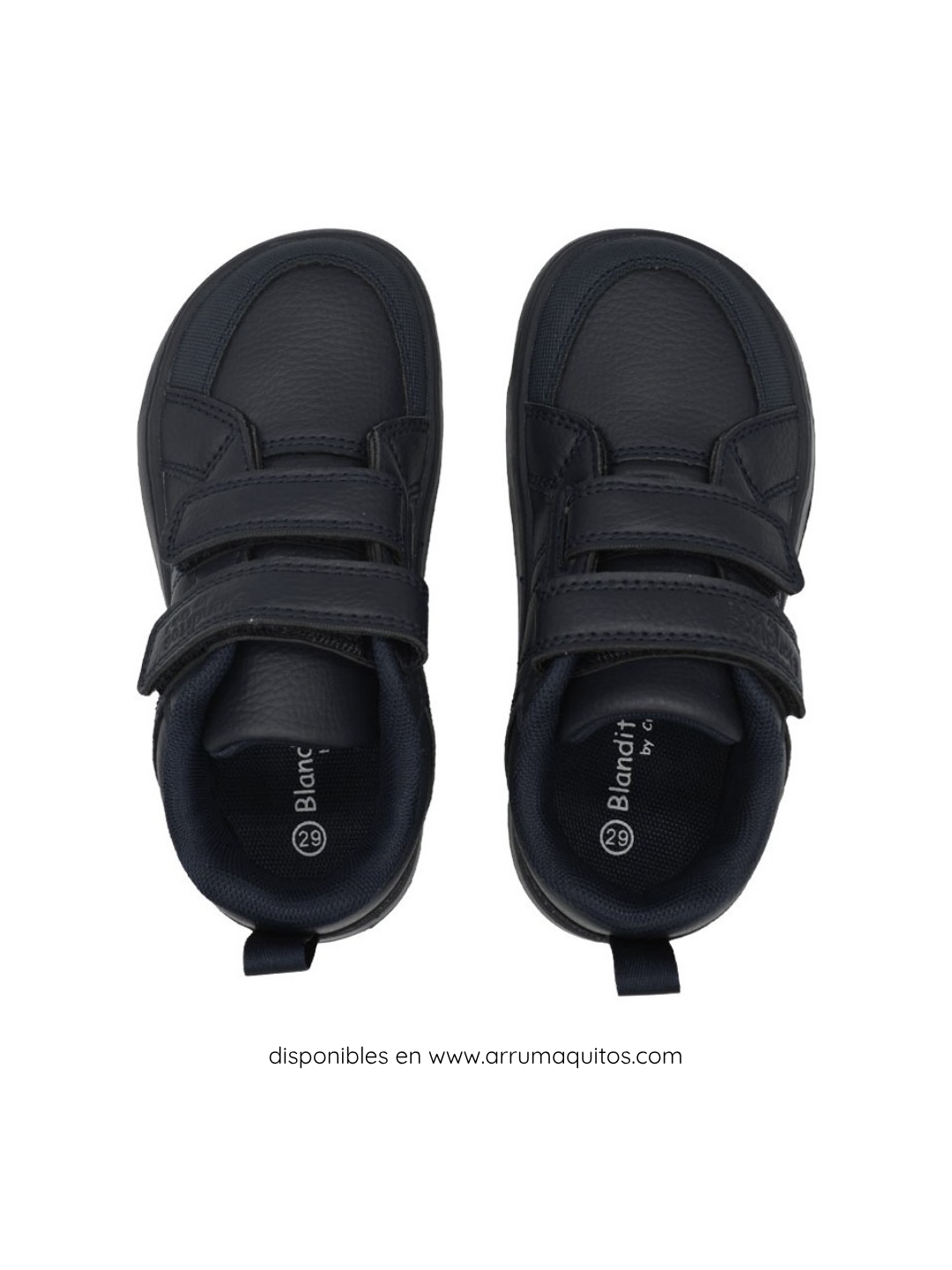 Deportivas Respetuosas Colegiales Aneto Marino Blanditos by Crio's