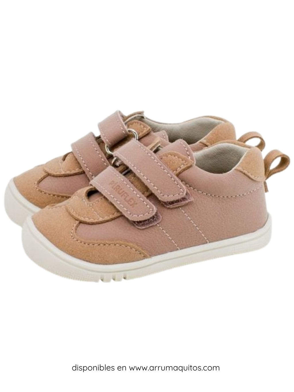 Zapatillas barefoot de piel Davinci Pink de Piruflex