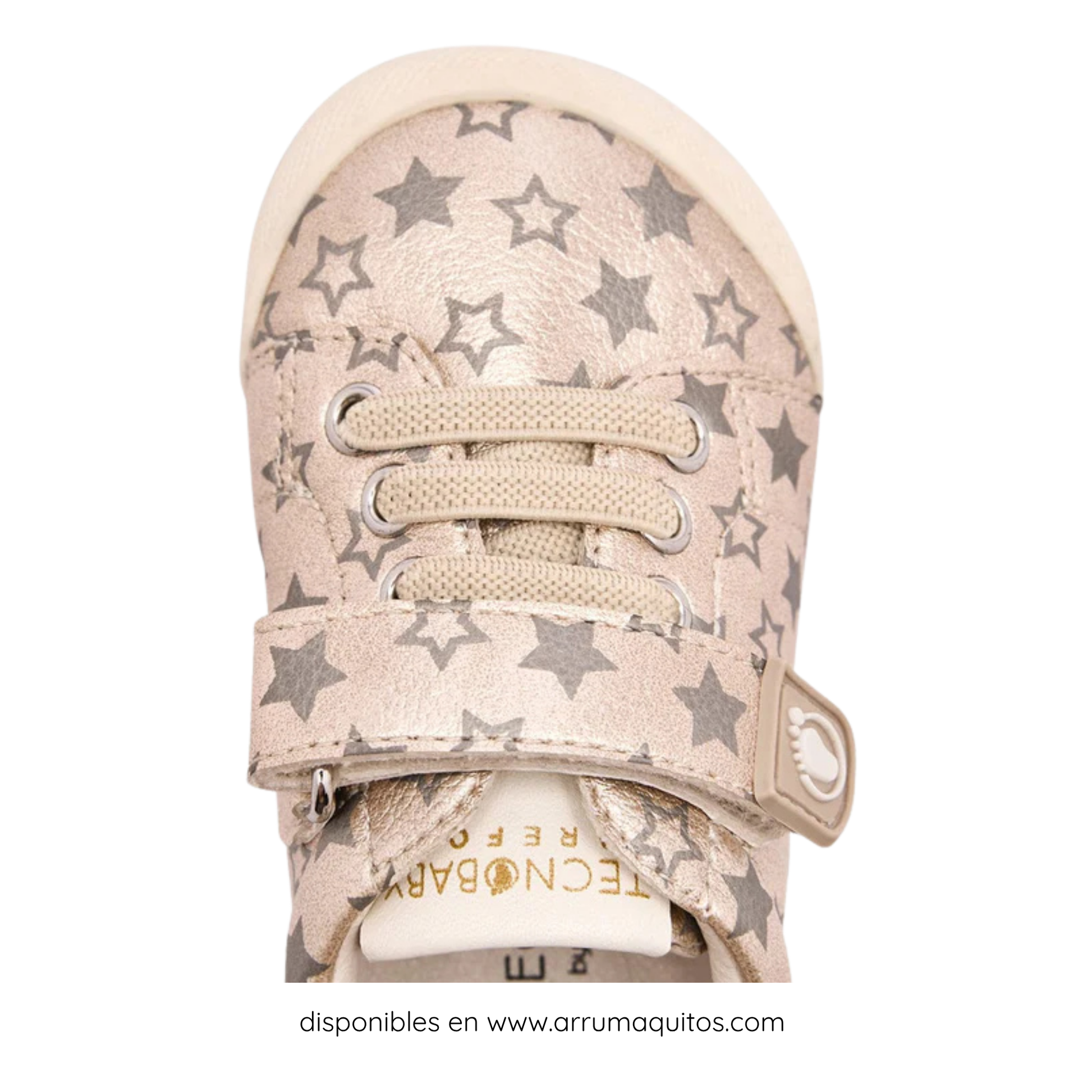 Sneakers Barefoot Primeros Pasos Estrellas Doradas De Tecnobaby