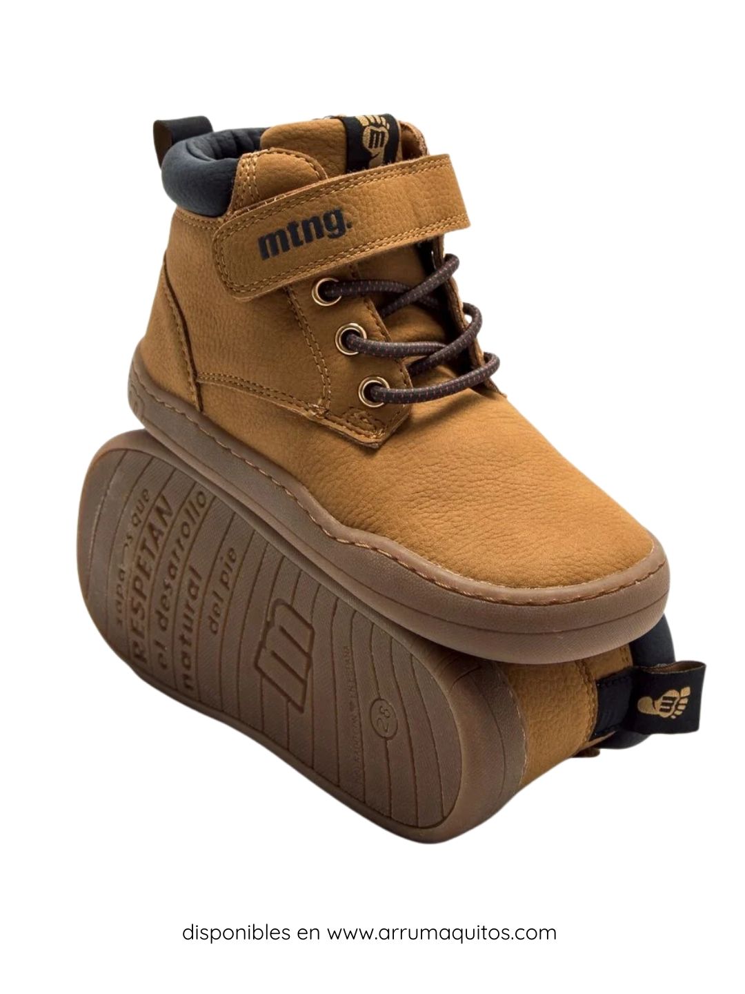 Botines barefoot veganos Camel de Mustang Free