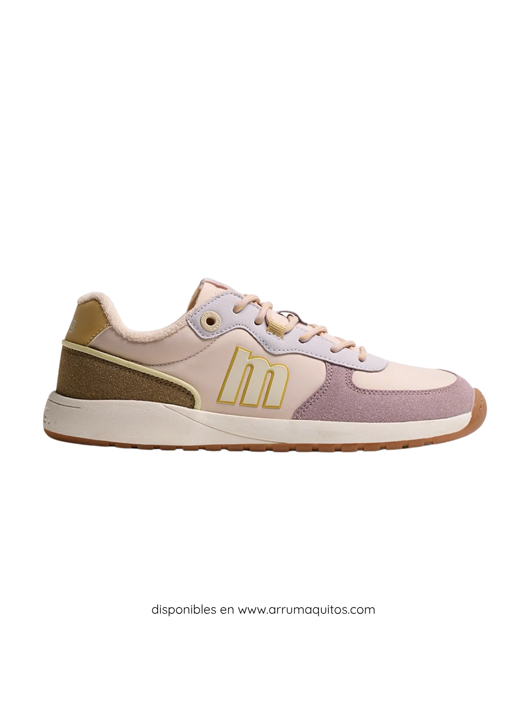 Zapatillas Barefoot Respetuosas Diario Mustang Free Apolo Crema Malva