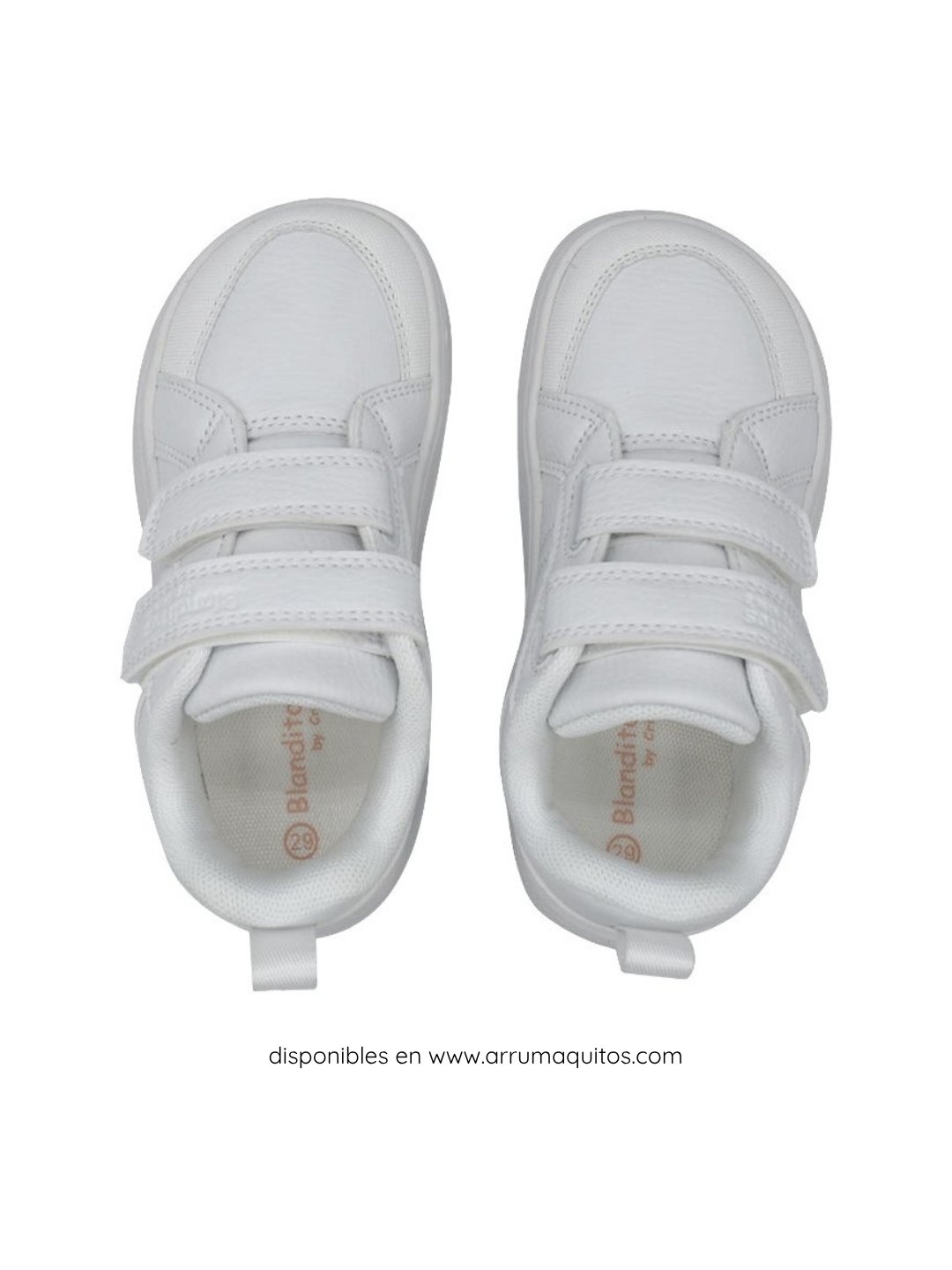 Deportivas Respetuosas Colegiales Aneto Blanco Blanditos by Crio's