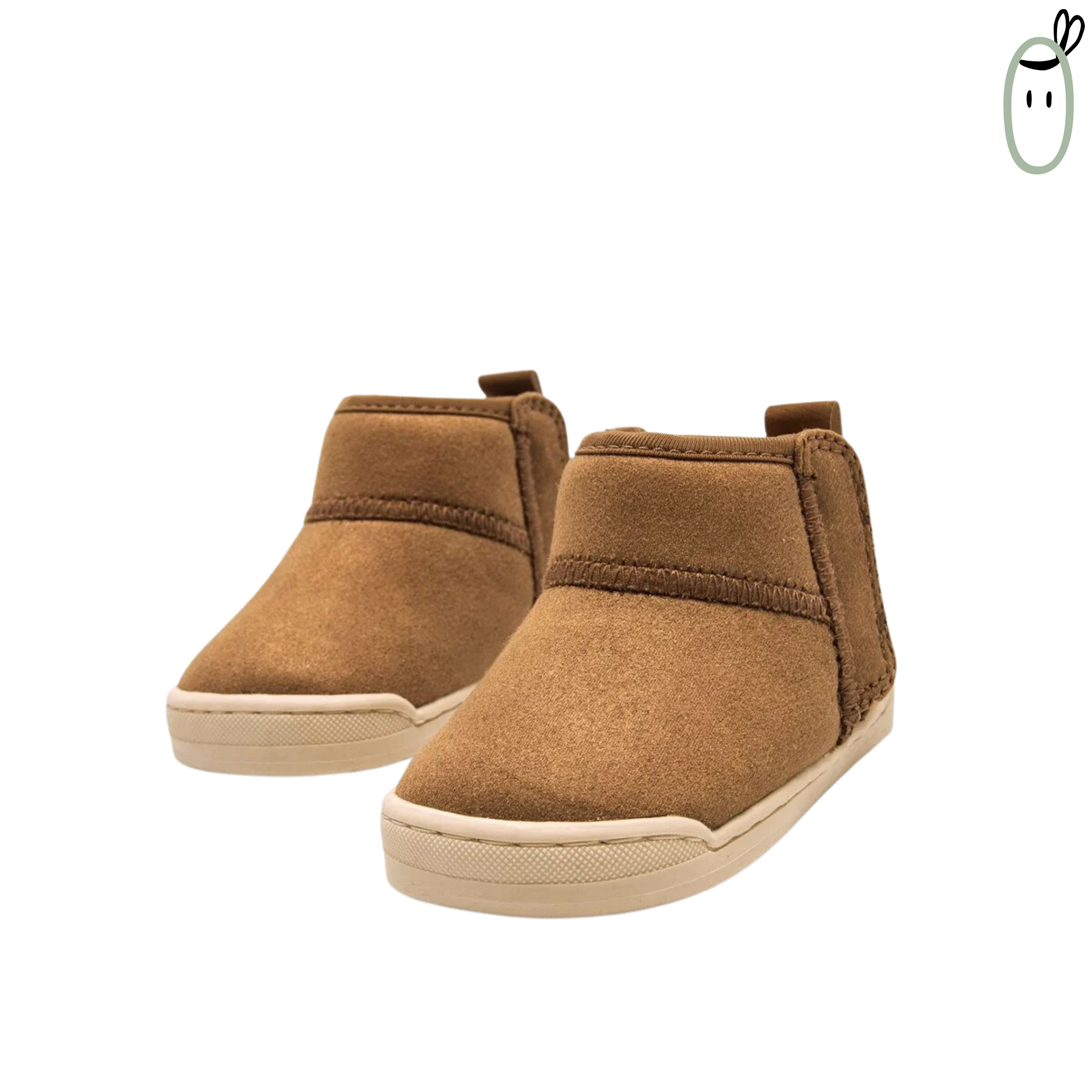 Botines barefoot Vegano Nuez Cuero de Mustang Free