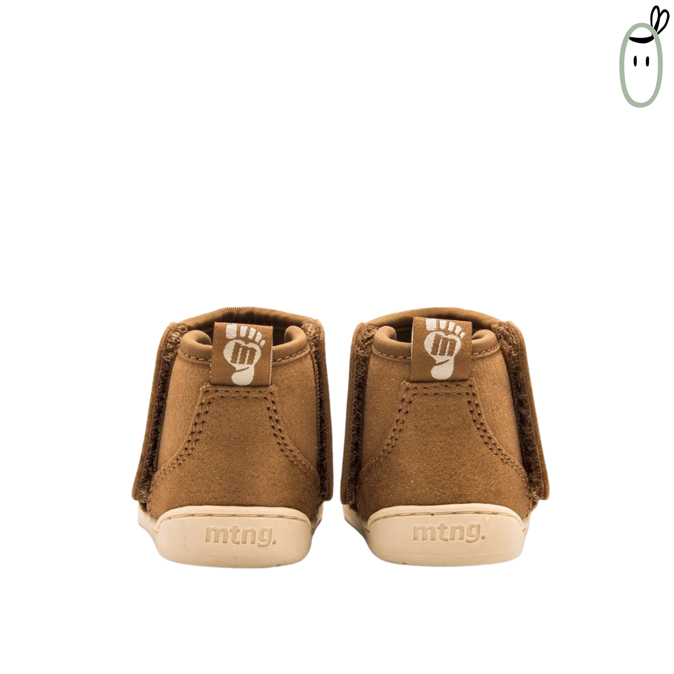 Botines barefoot Vegano Nuez Cuero de Mustang Free