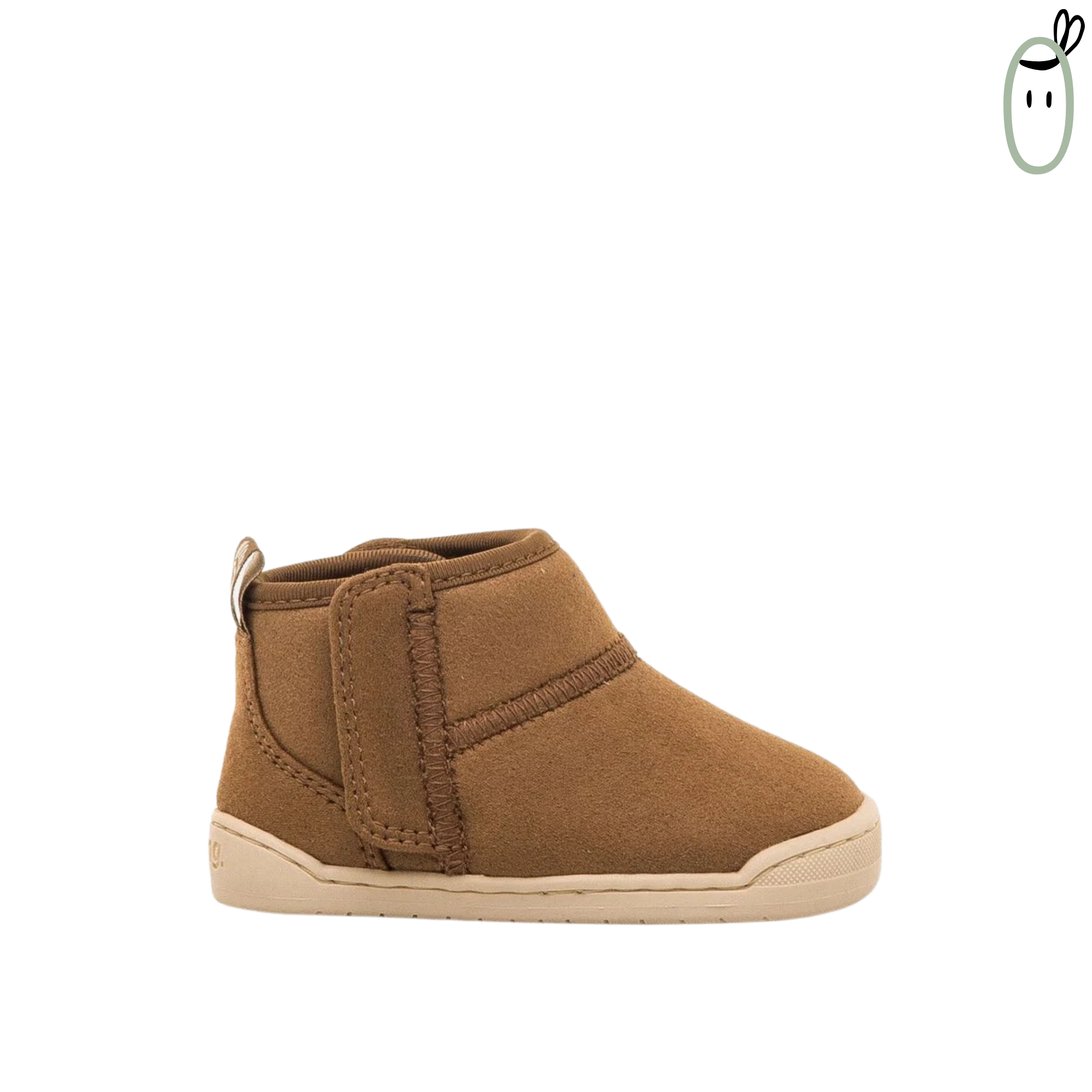 Botines barefoot Vegano Nuez Cuero de Mustang Free