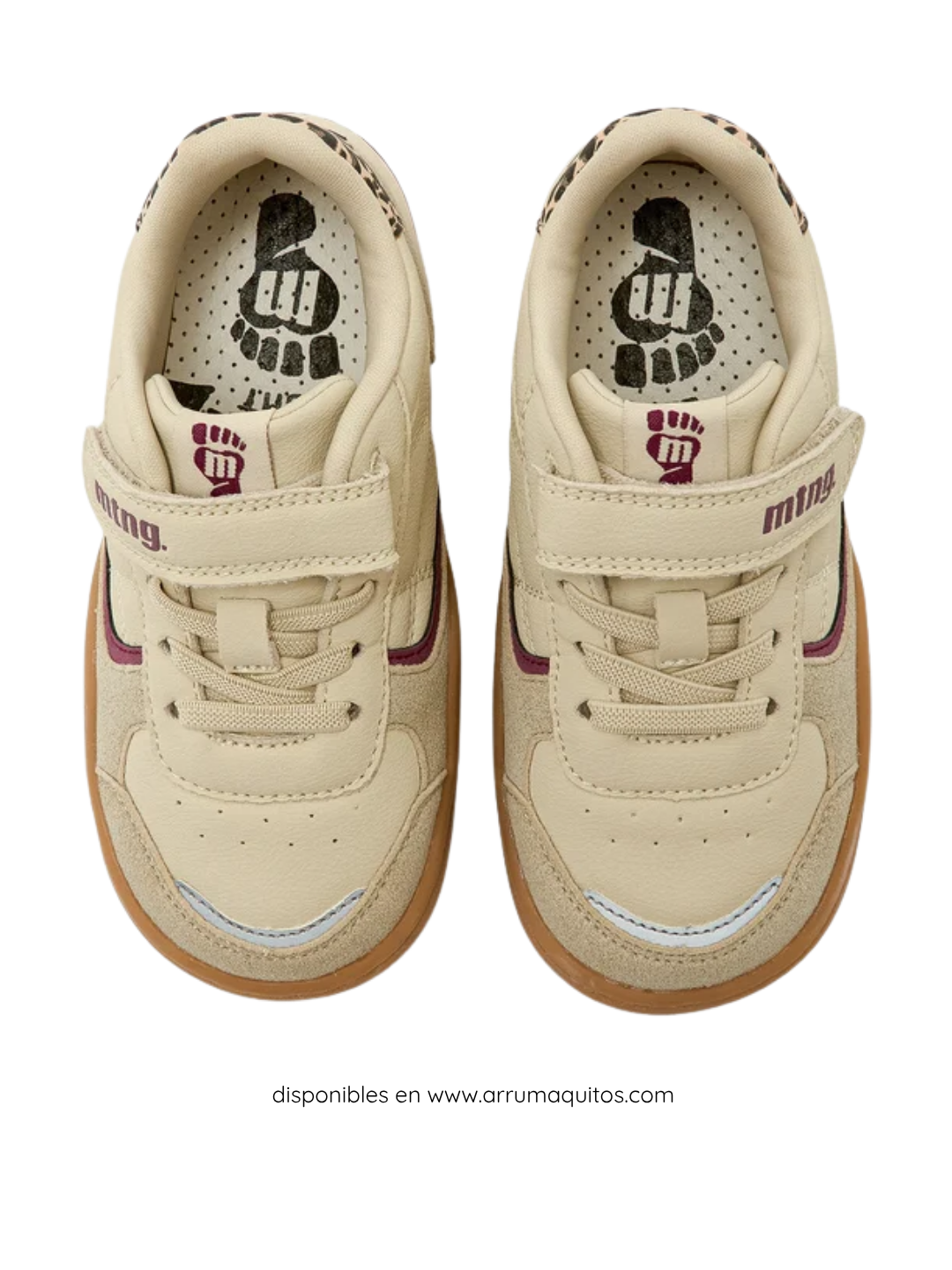 Zapatillas Barefoot Infantiles Mustang Free 49096 Crema