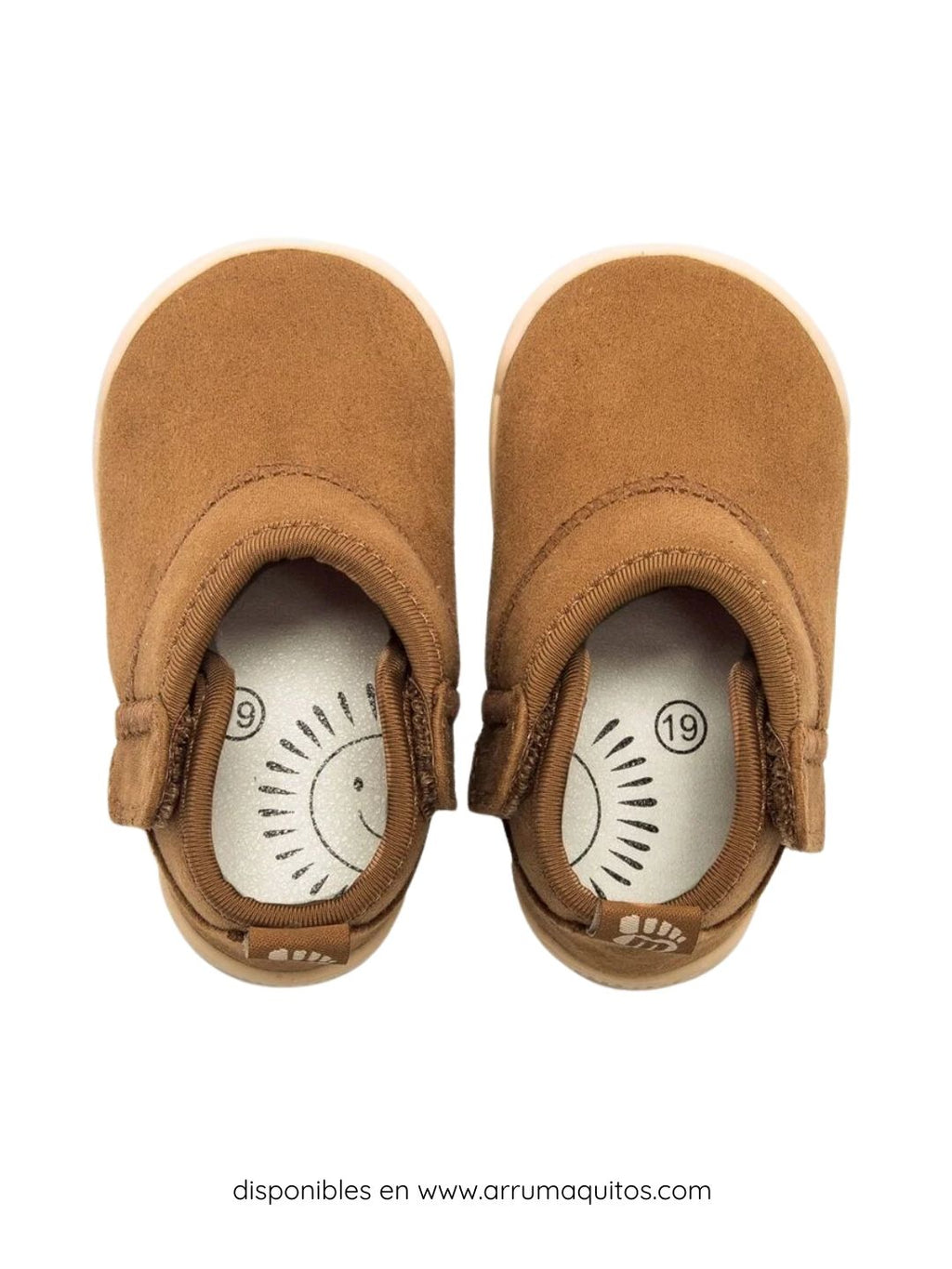 Botines barefoot veganos Nuez Cuero de Mustang Free