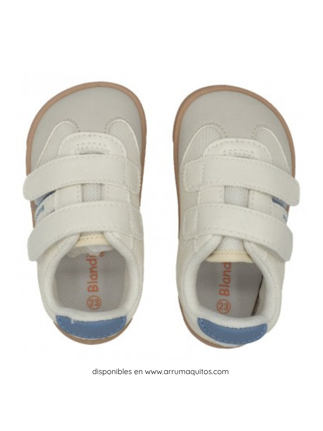 Deportivas Respetuosas Blanditos Guppy Blanco y Azul
