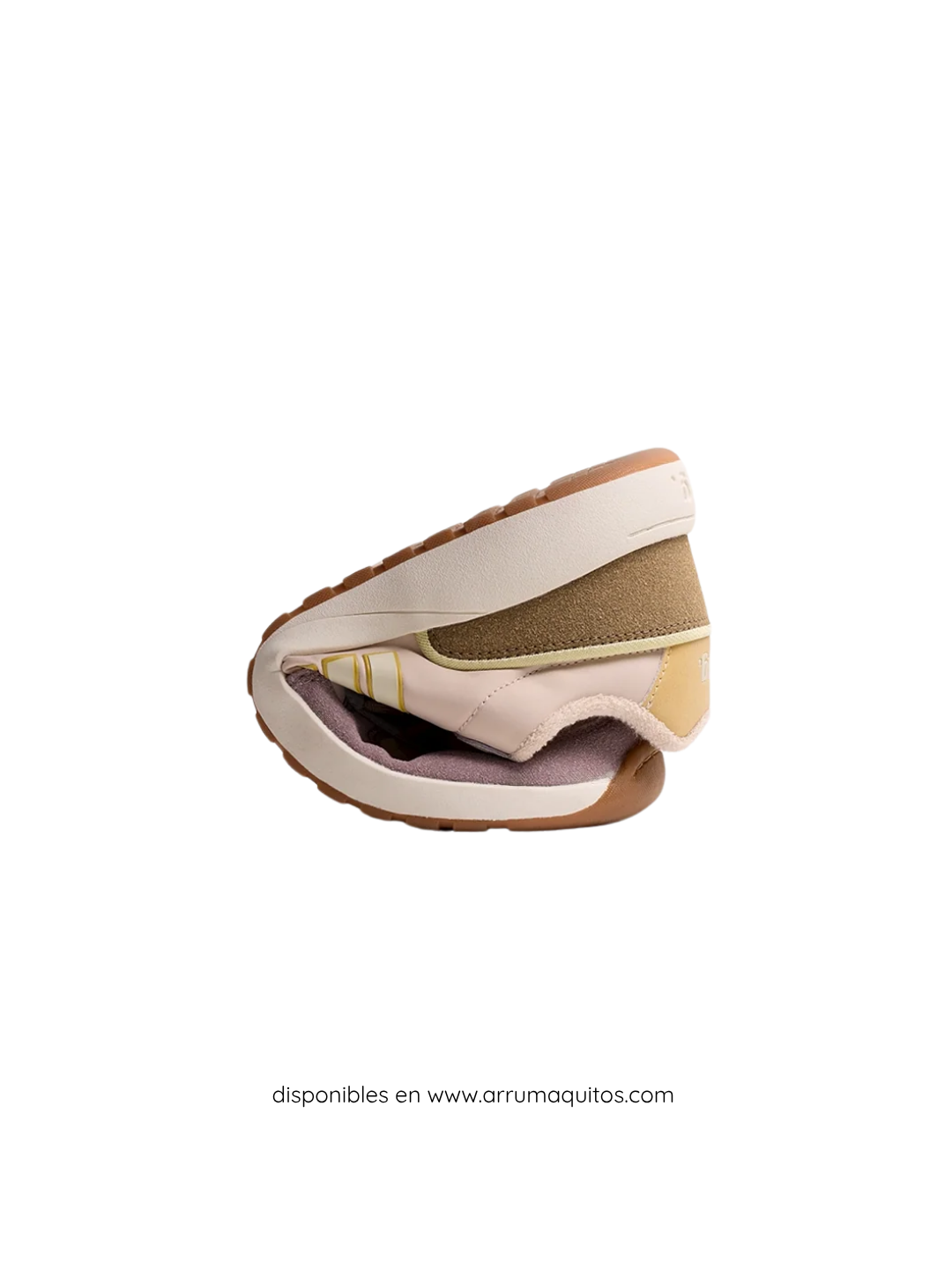 Zapatillas Barefoot Respetuosas Diario Mustang Free Apolo Crema Malva