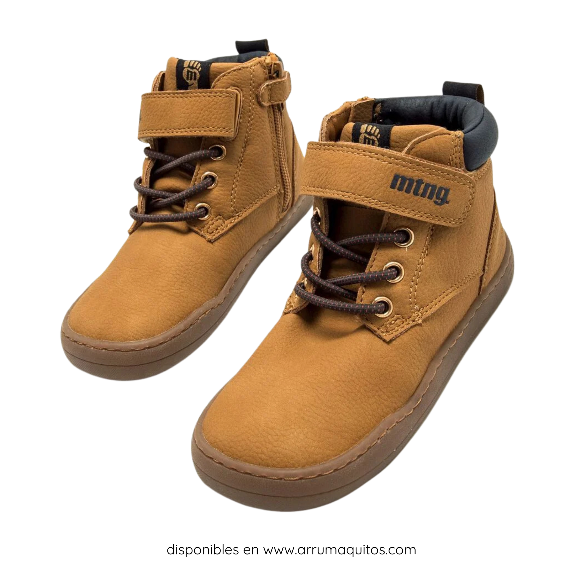 Camel Vegan Barefoot Boots by Mustang Free
