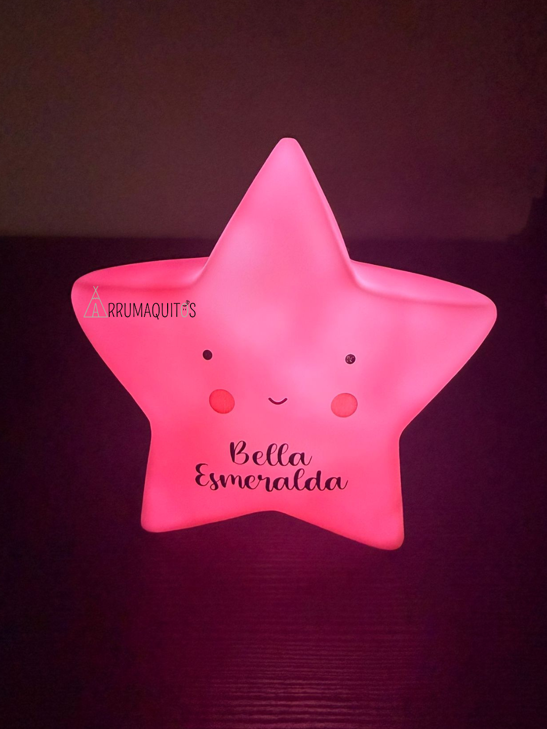 Lámpara personalizada estrella