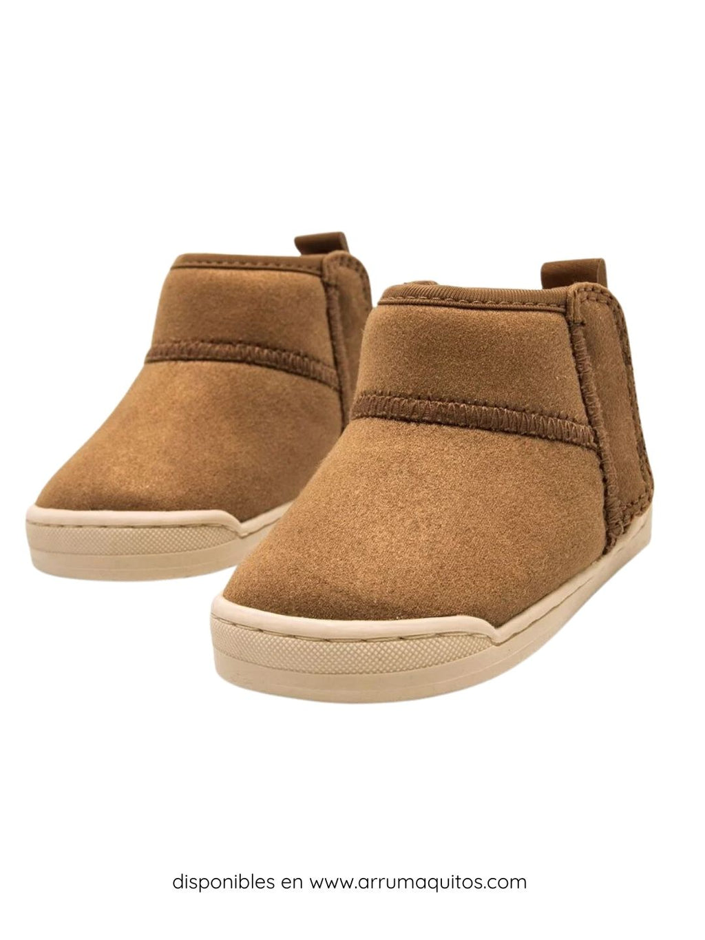 Botines barefoot veganos Nuez Cuero de Mustang Free