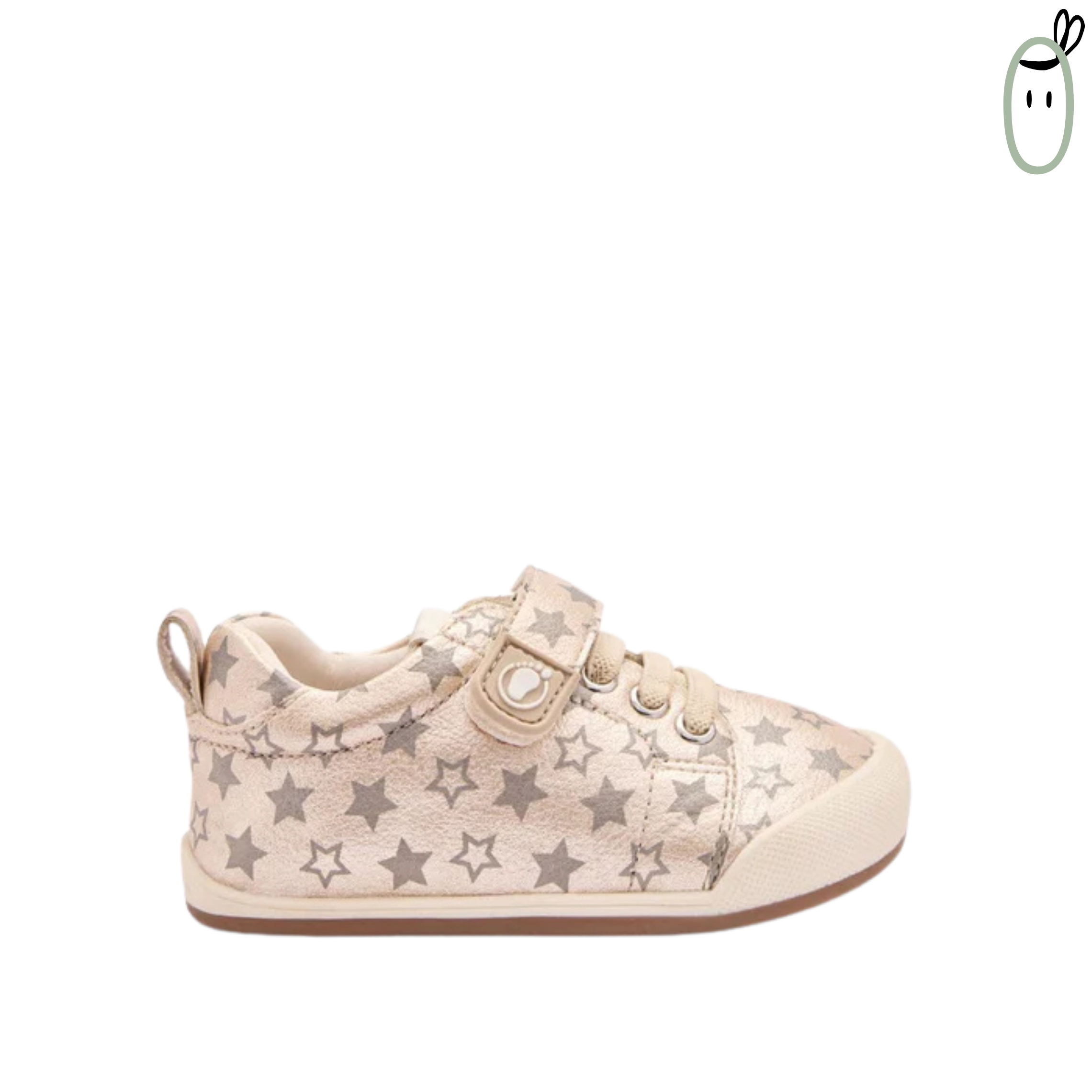 Sneakers barefoot Estrellas Doradas de Tecnobaby