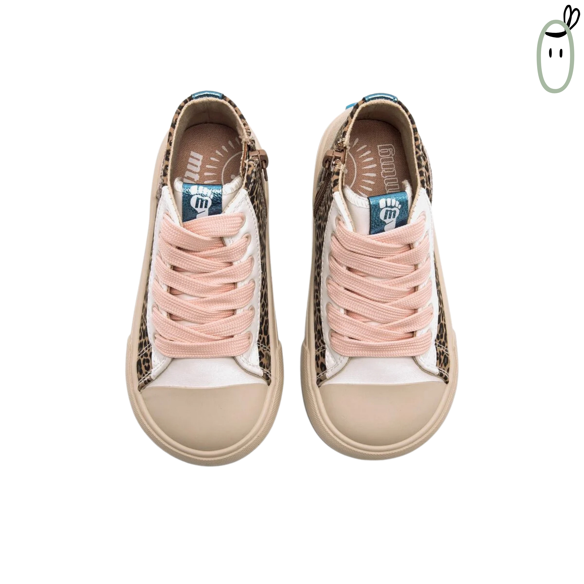 Sneakers barefoot Veganas tipo Botín Leopardo con Purpurina de Mustang Free
