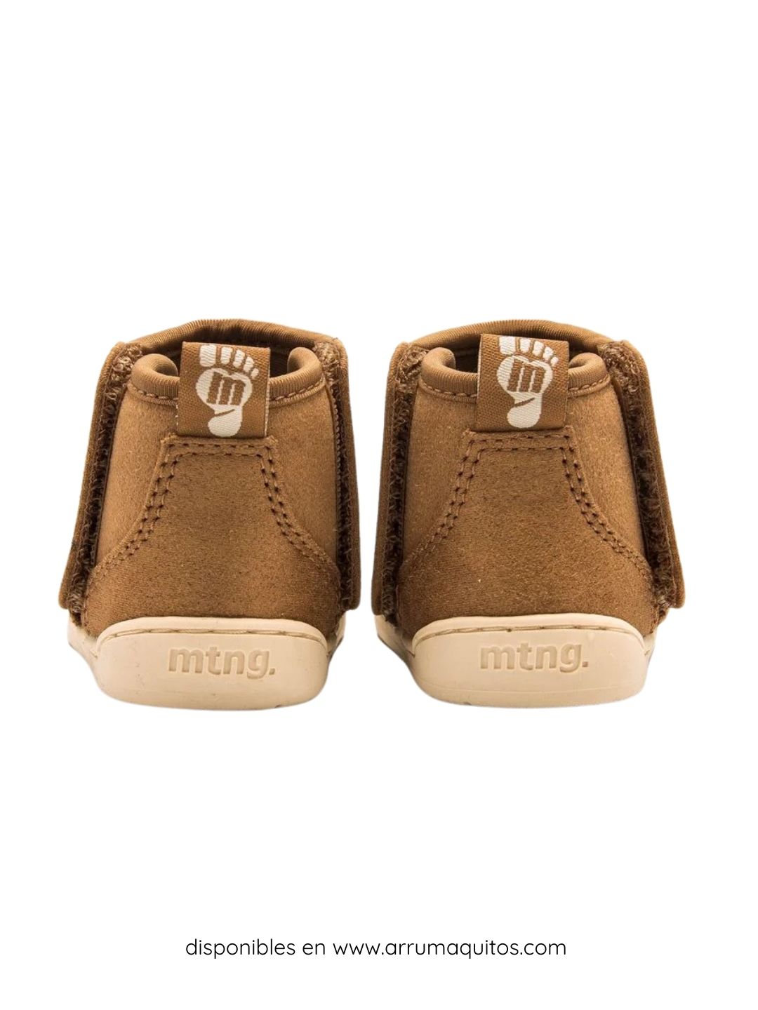 Botines barefoot veganos Nuez Cuero de Mustang Free