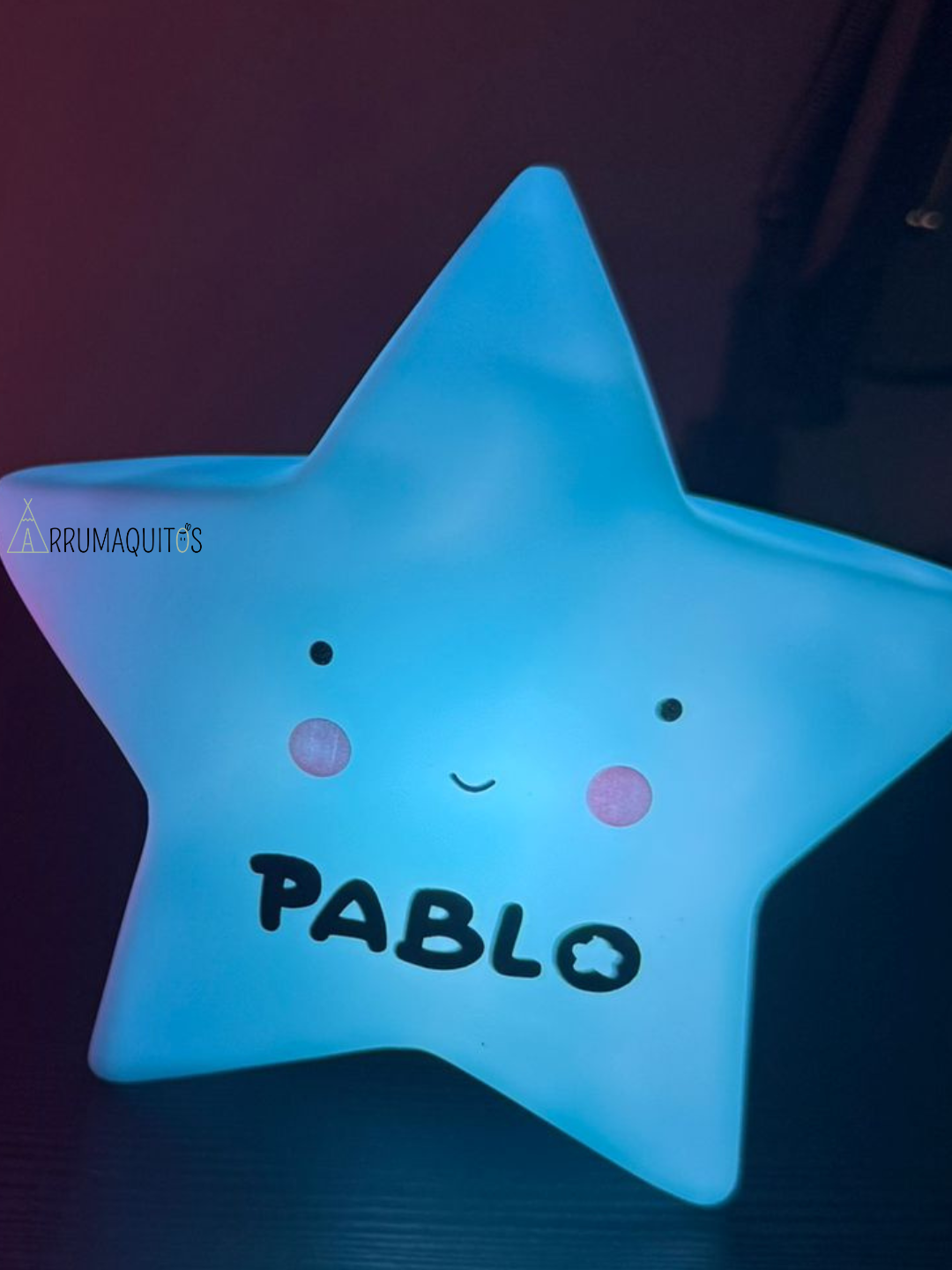Lámpara personalizada estrella