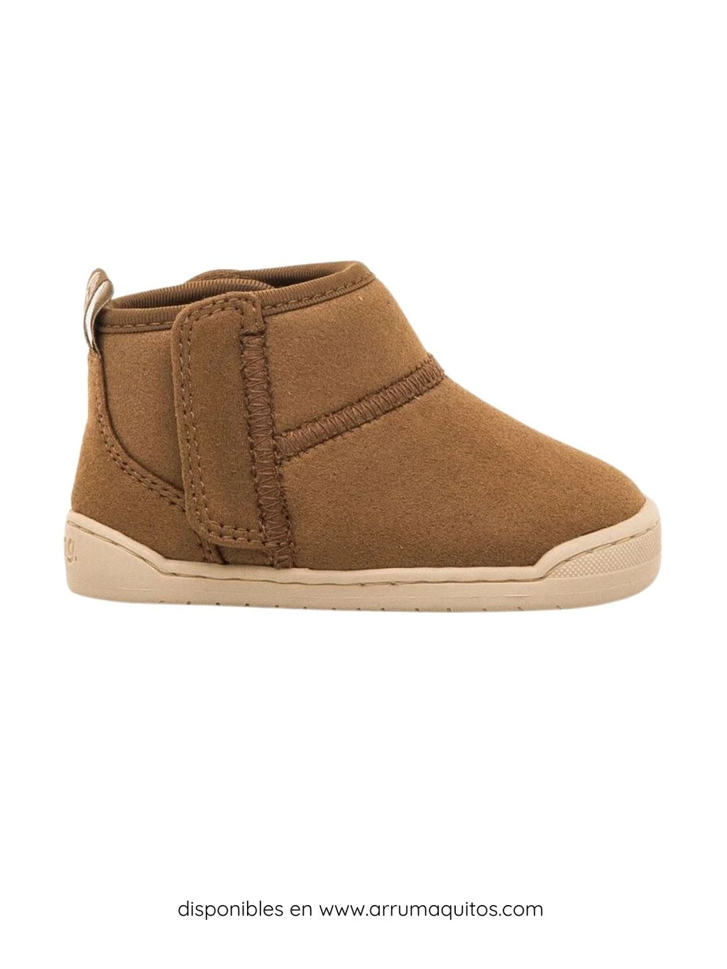 Botines barefoot veganos Nuez Cuero de Mustang Free