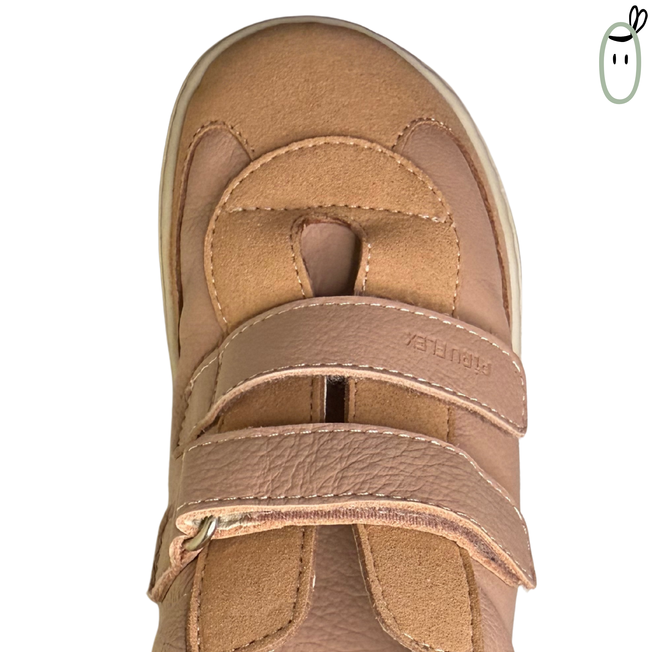 Zapatillas de diario barefoot de piel Davinci Pink de Piruflex