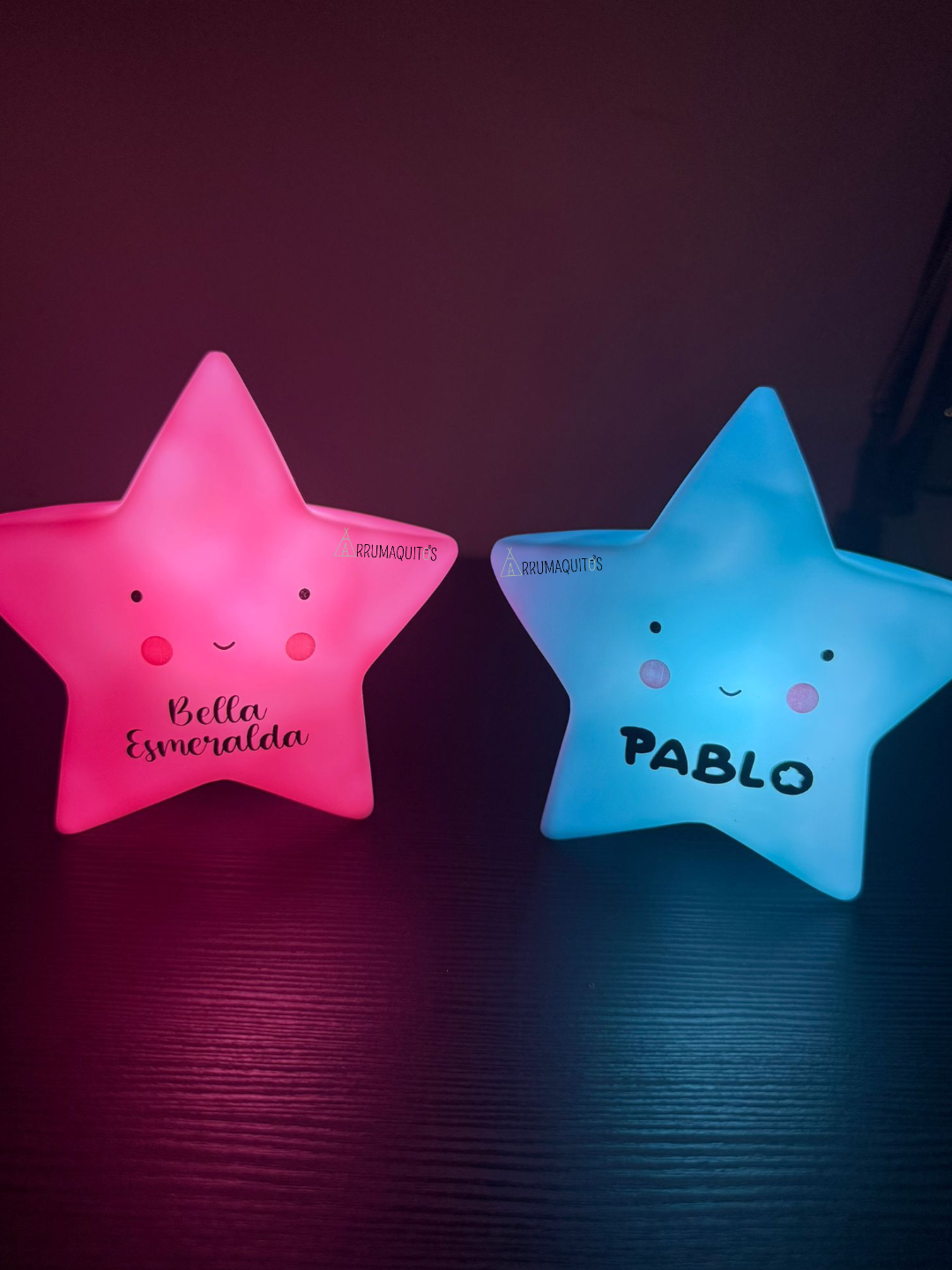 Lámpara personalizada estrella