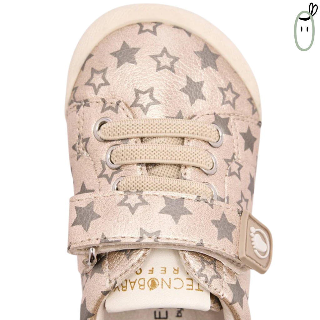 Sneakers barefoot Estrellas Doradas de Tecnobaby