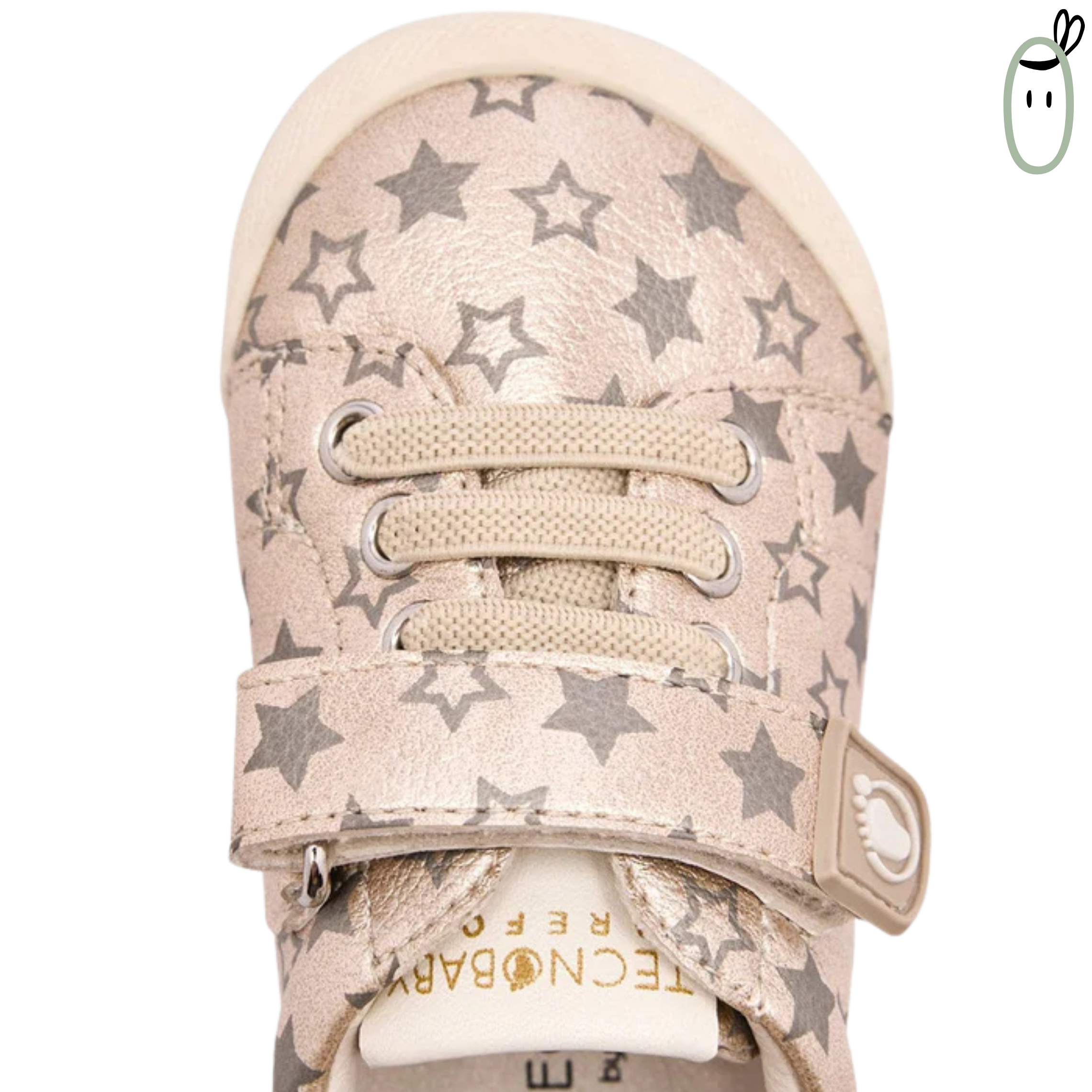 Sneakers barefoot Estrellas Doradas de Tecnobaby