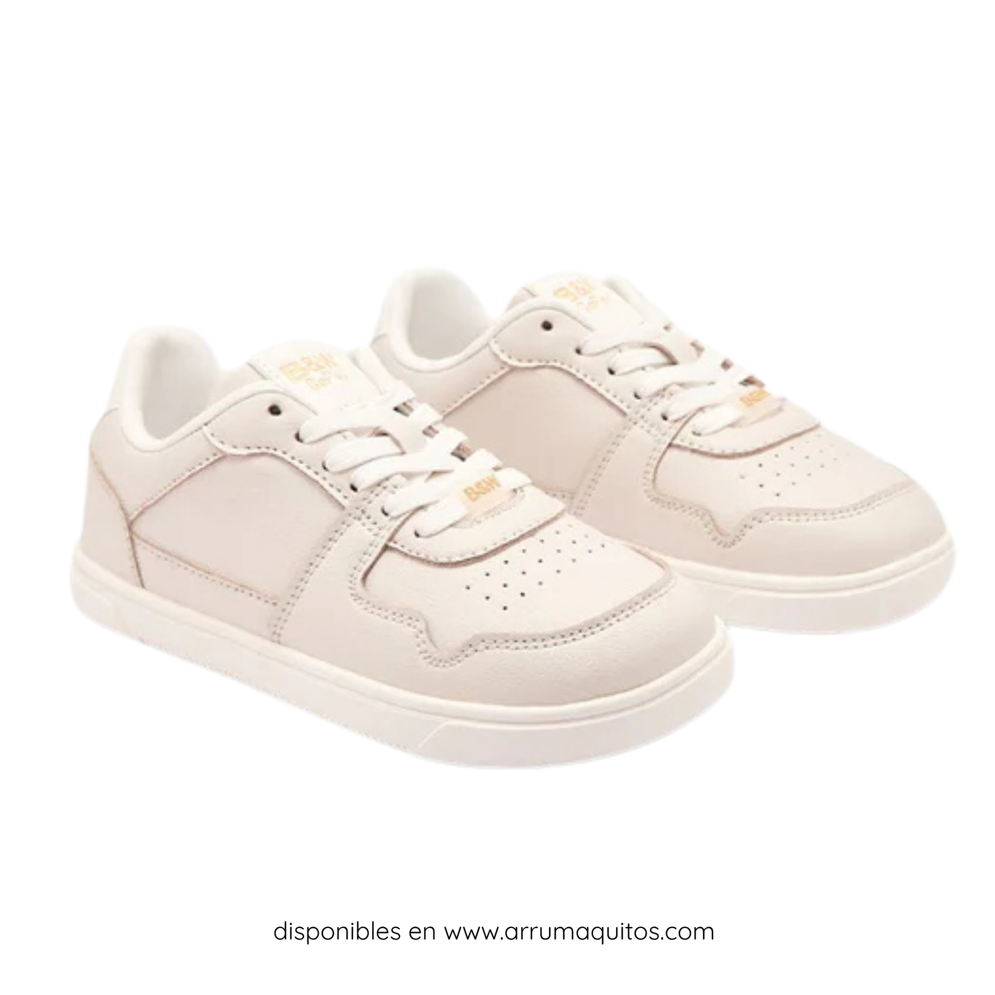 B&amp;W GoFlex Beige Low-Top Sneakers