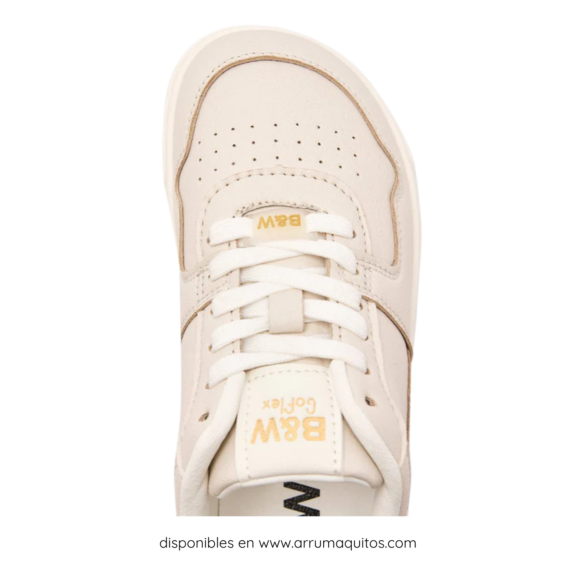B&amp;W GoFlex Beige Low-Top Sneakers