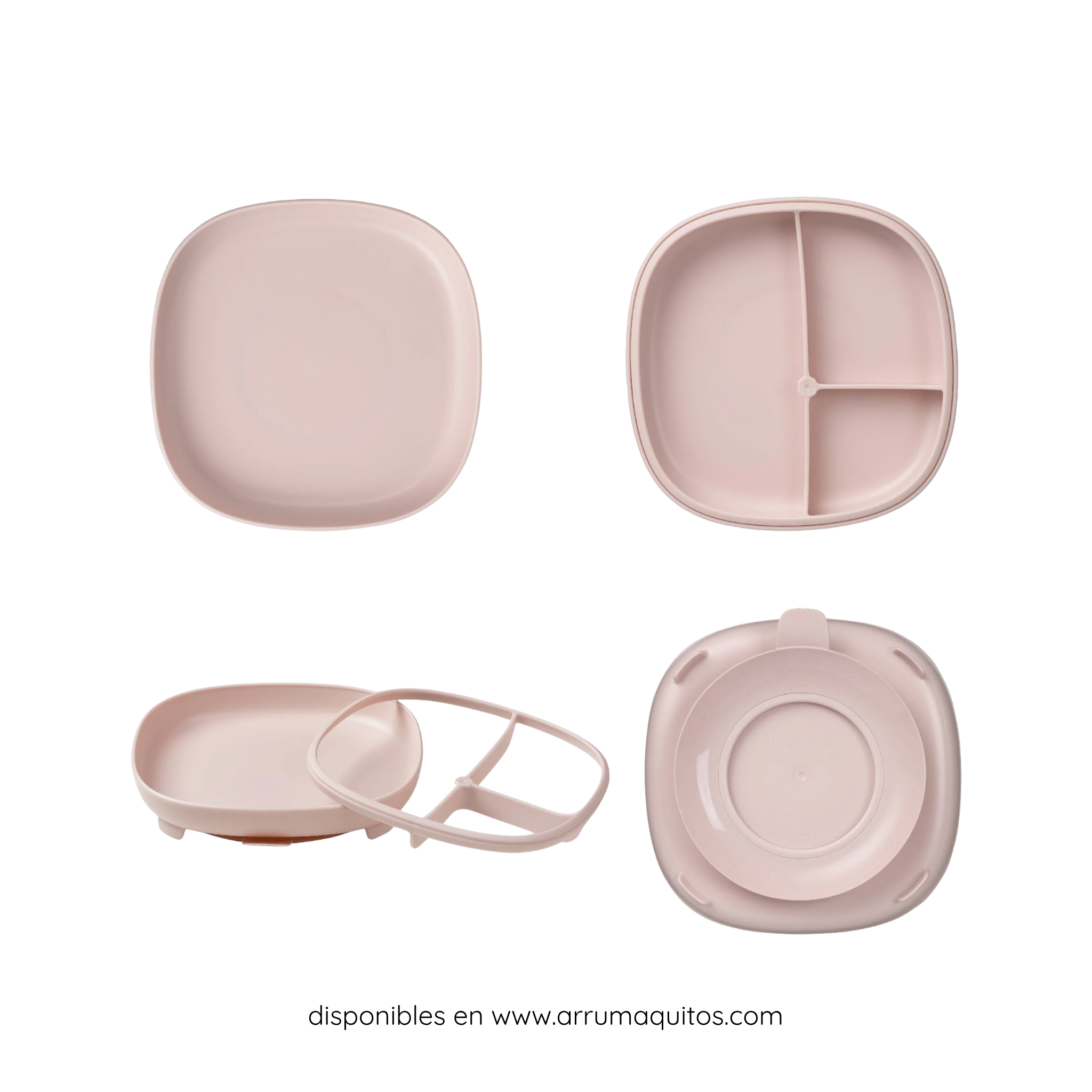 Plato Para Alimentación Complementaria 2 En 1 Con Ventosa Blush De B.Box