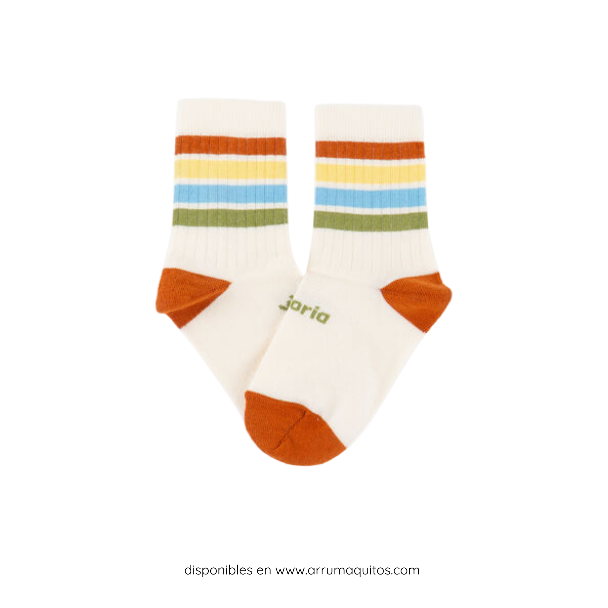 Calcetín Barefoot Infantil de Algodón Rayas de Victoria