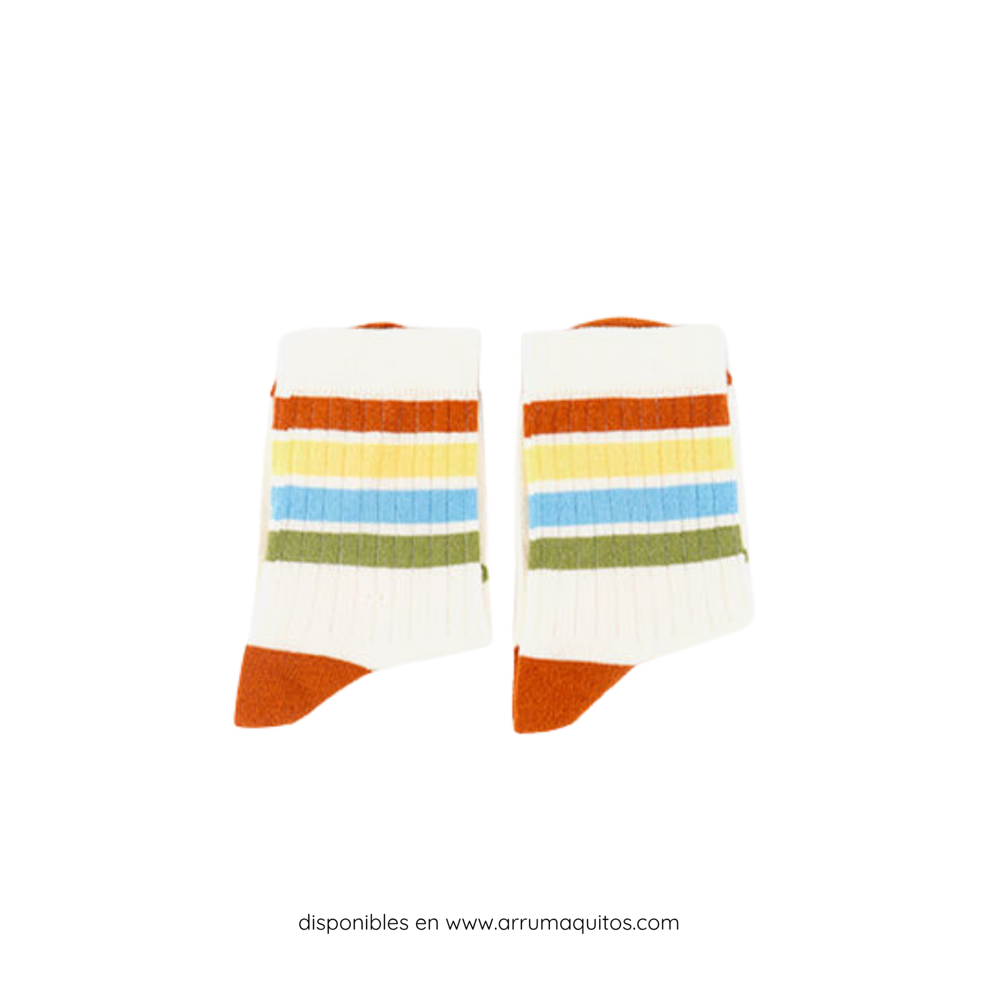 Calcetín Barefoot Infantil de Algodón Rayas de Victoria
