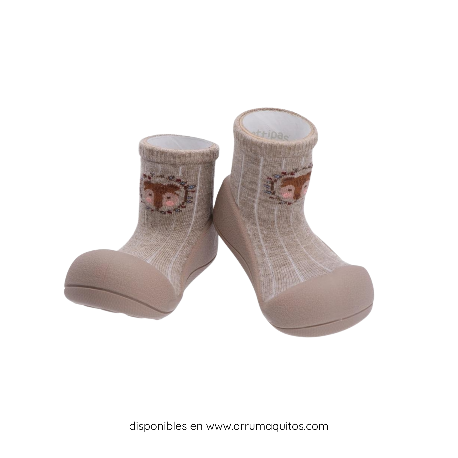 Calzado Barefoot Primeros Pasos Bear Beige de Attipas