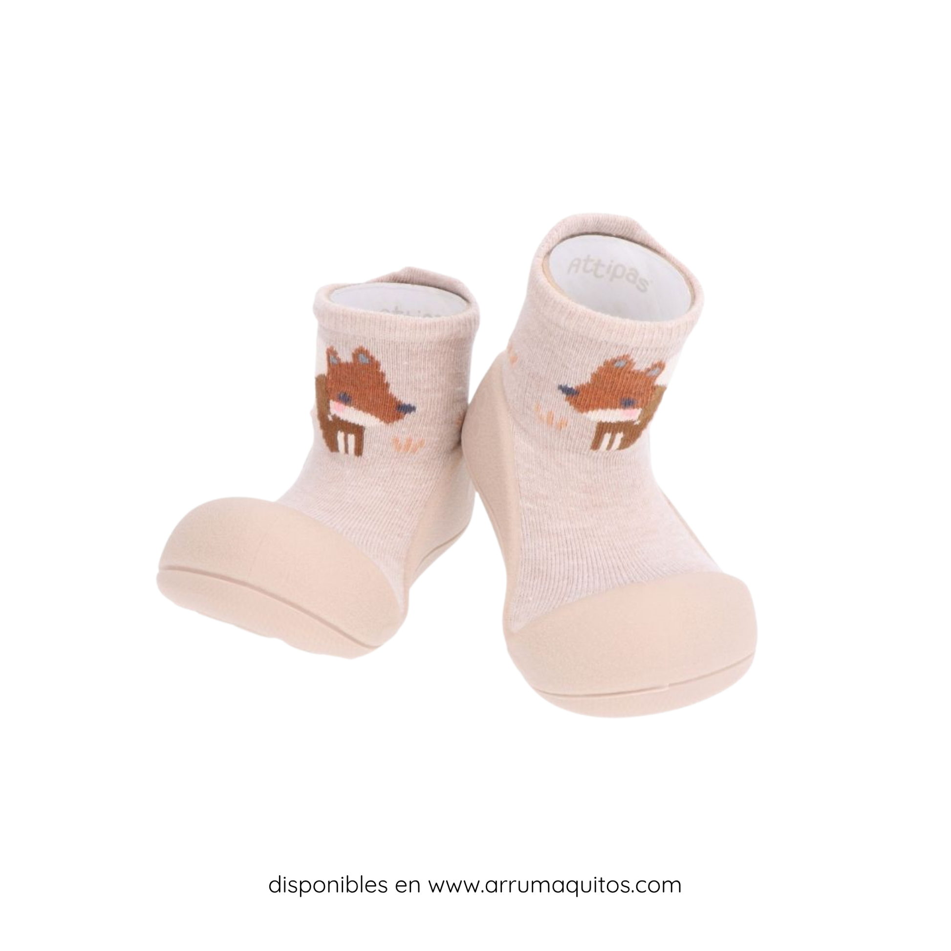 Calzado Barefoot Primeros Pasos Woodland Beige Fox de Attipas