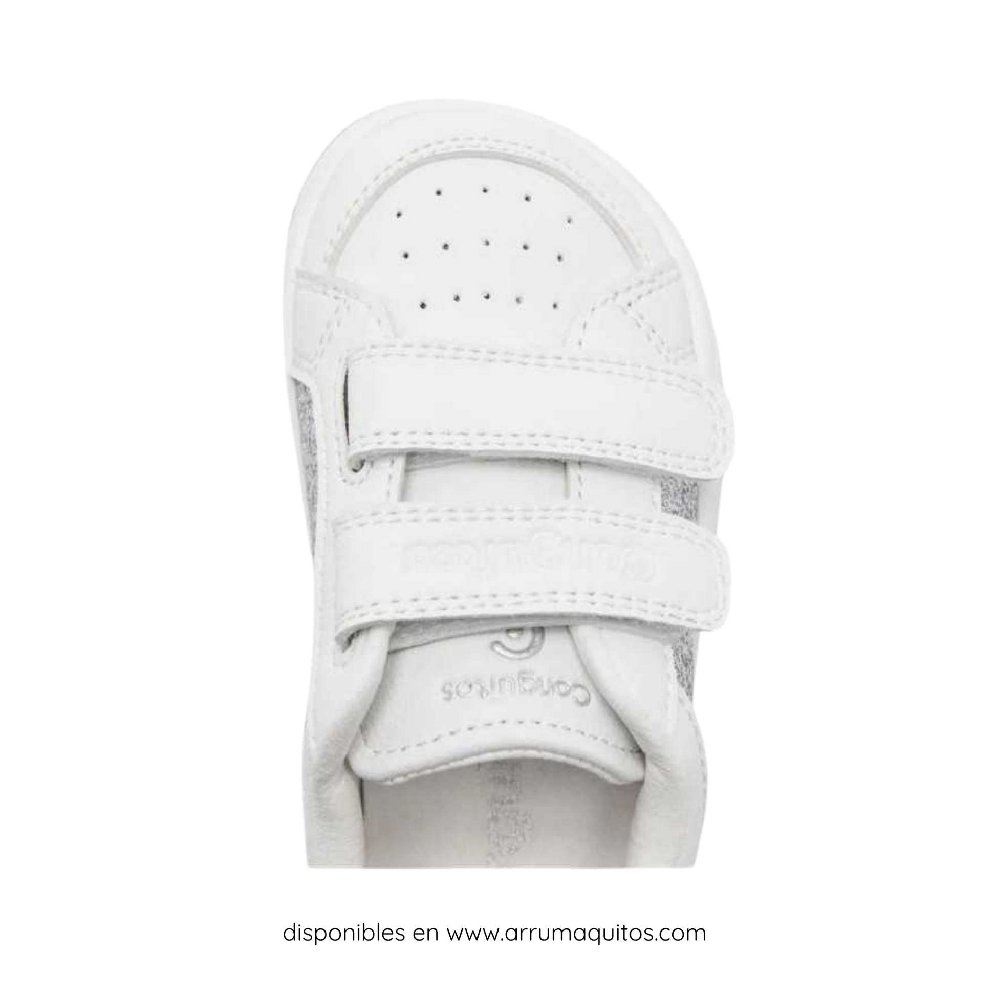 Zapatillas Barefoot Diario GoFlex con Glitter Plata de Conguitos
