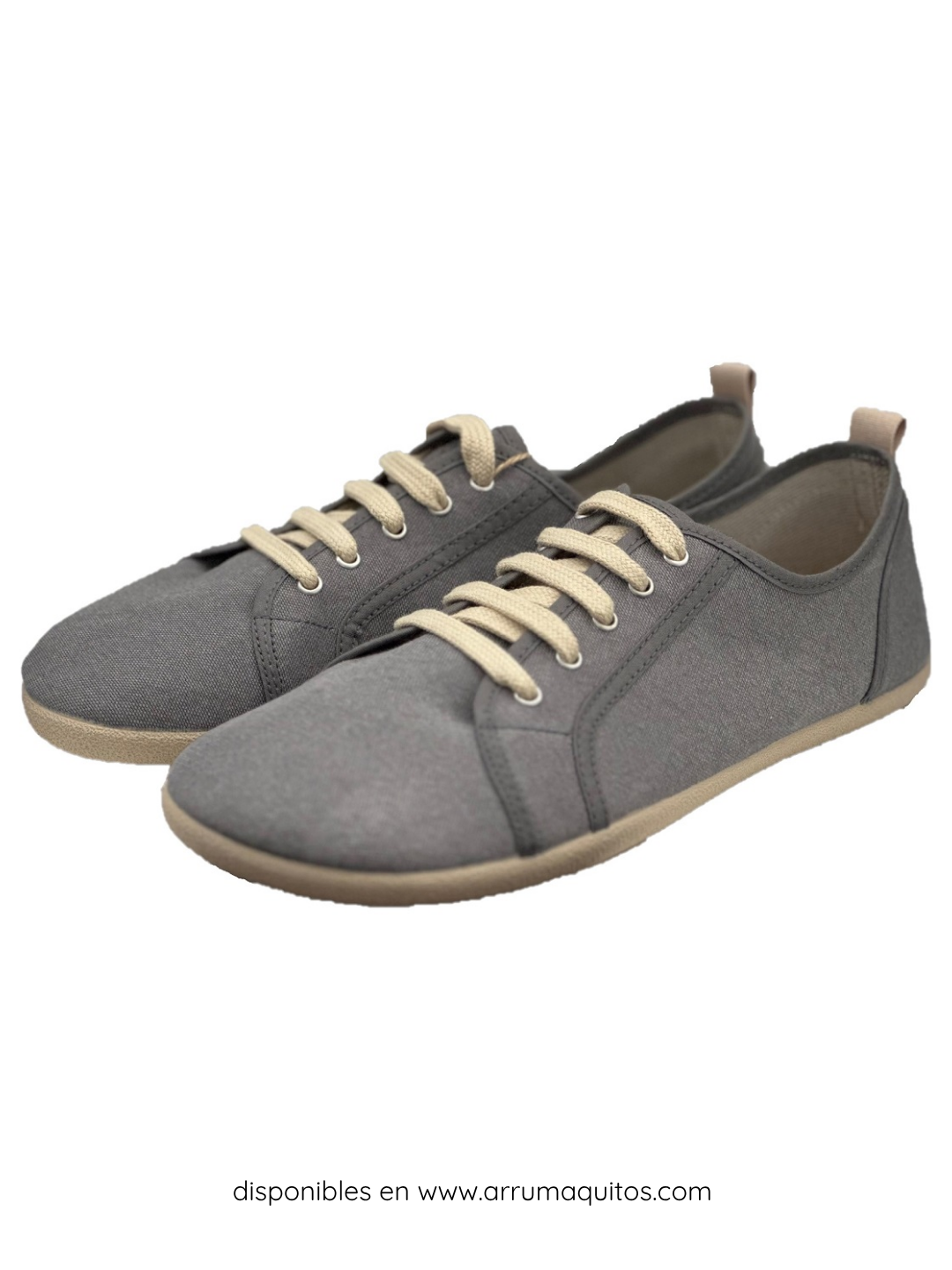 Lonas Barefoot XL36/122/1 Tenis Cordón Plano Gris de Batilas