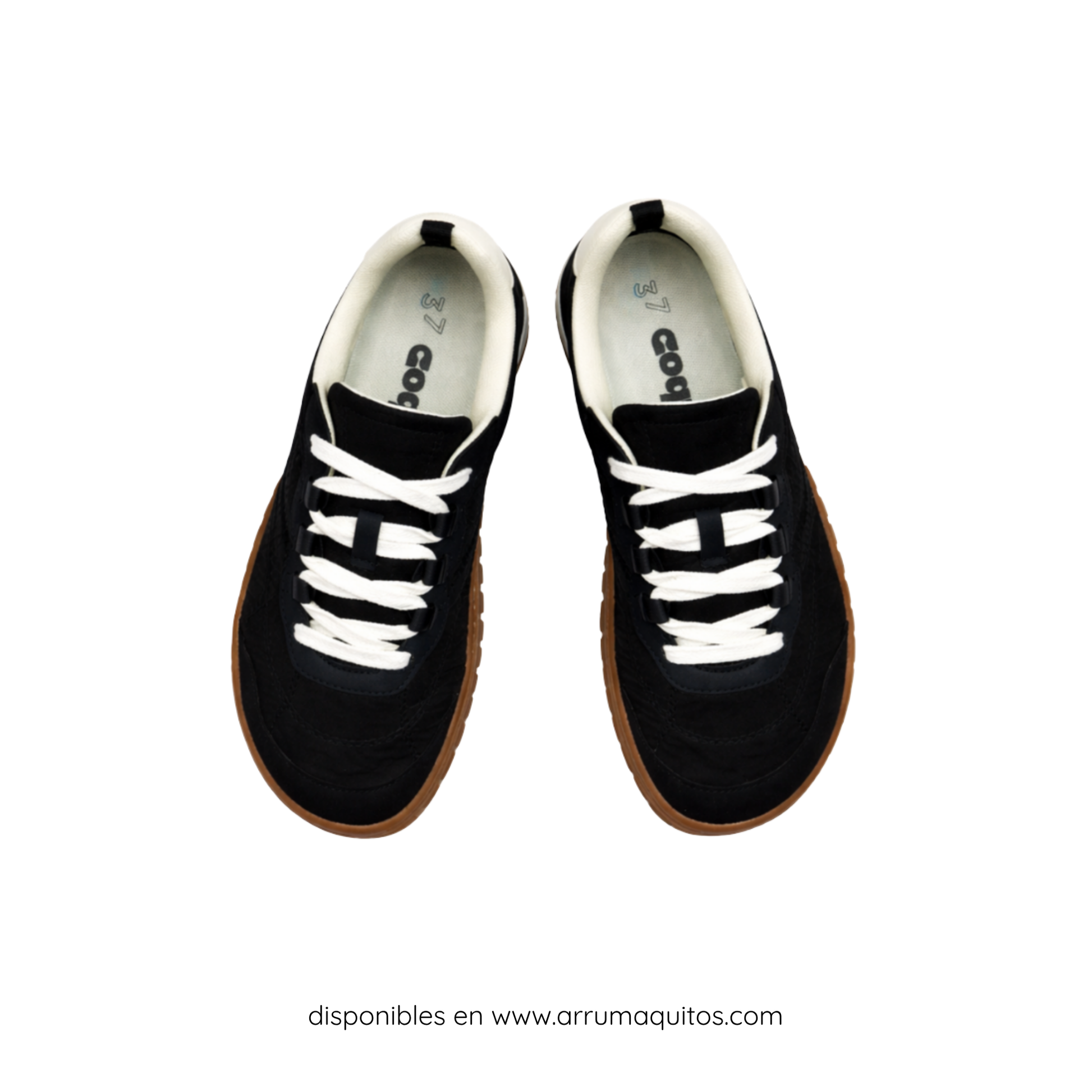 Zapatillas Minimalista Casual Enzo Black de Coqueflex