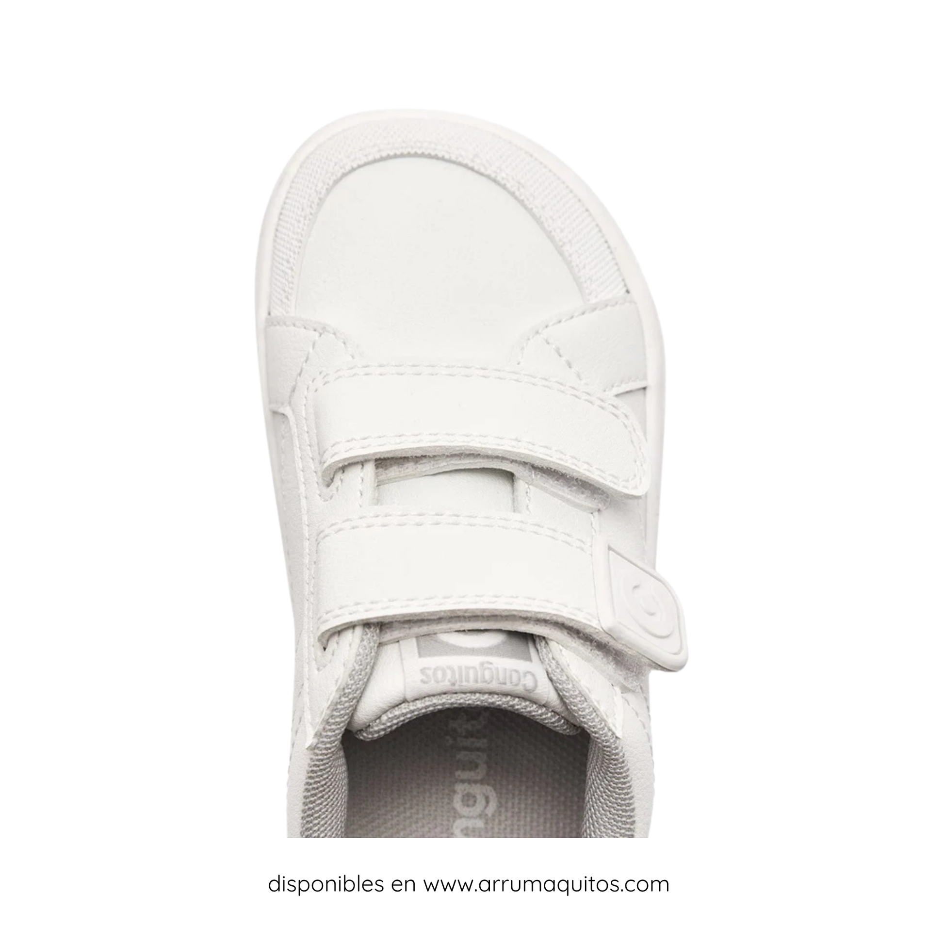 Conguitos GoFlex White School Barefoot Sneakers