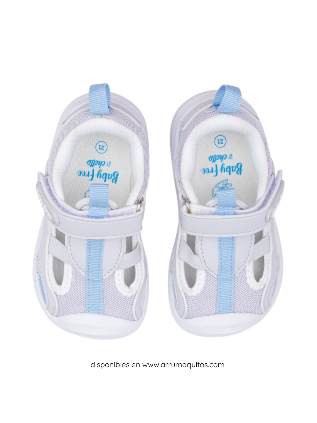 Sandalias Barefoot Deportivo Baby Free Grises de Chetto