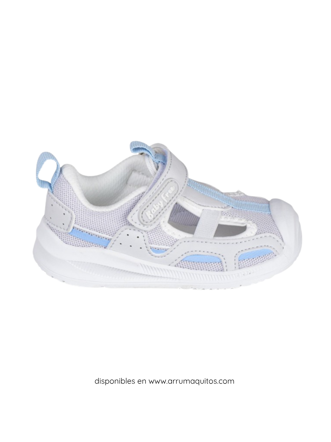 Sandalias Barefoot Deportivo Baby Free Grises de Chetto
